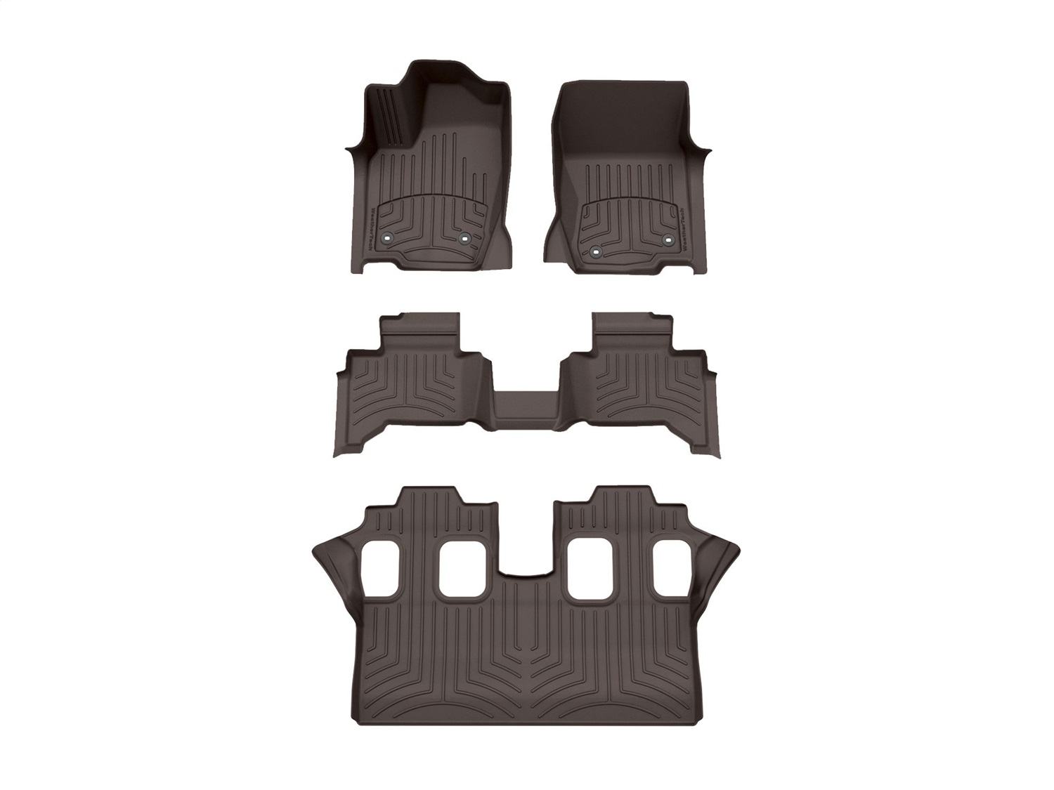 Weathertech - 471874-1-2-4IM - Front Rear and Third Row - Floor Mat Set