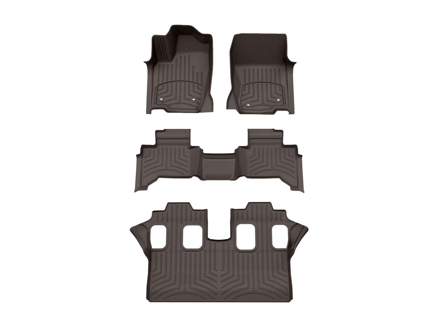 Weathertech - 471874-1-3-4IM - Front Rear and Third Row - Floor Mat Set