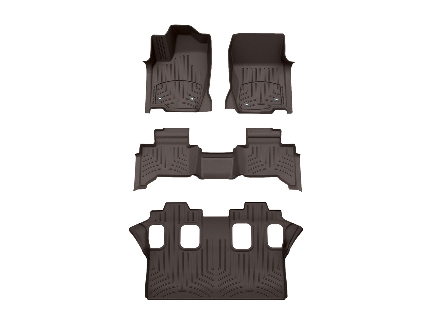 Weathertech - 471874-1-3-5IM - Front Rear and Third Row - Floor Mat Set
