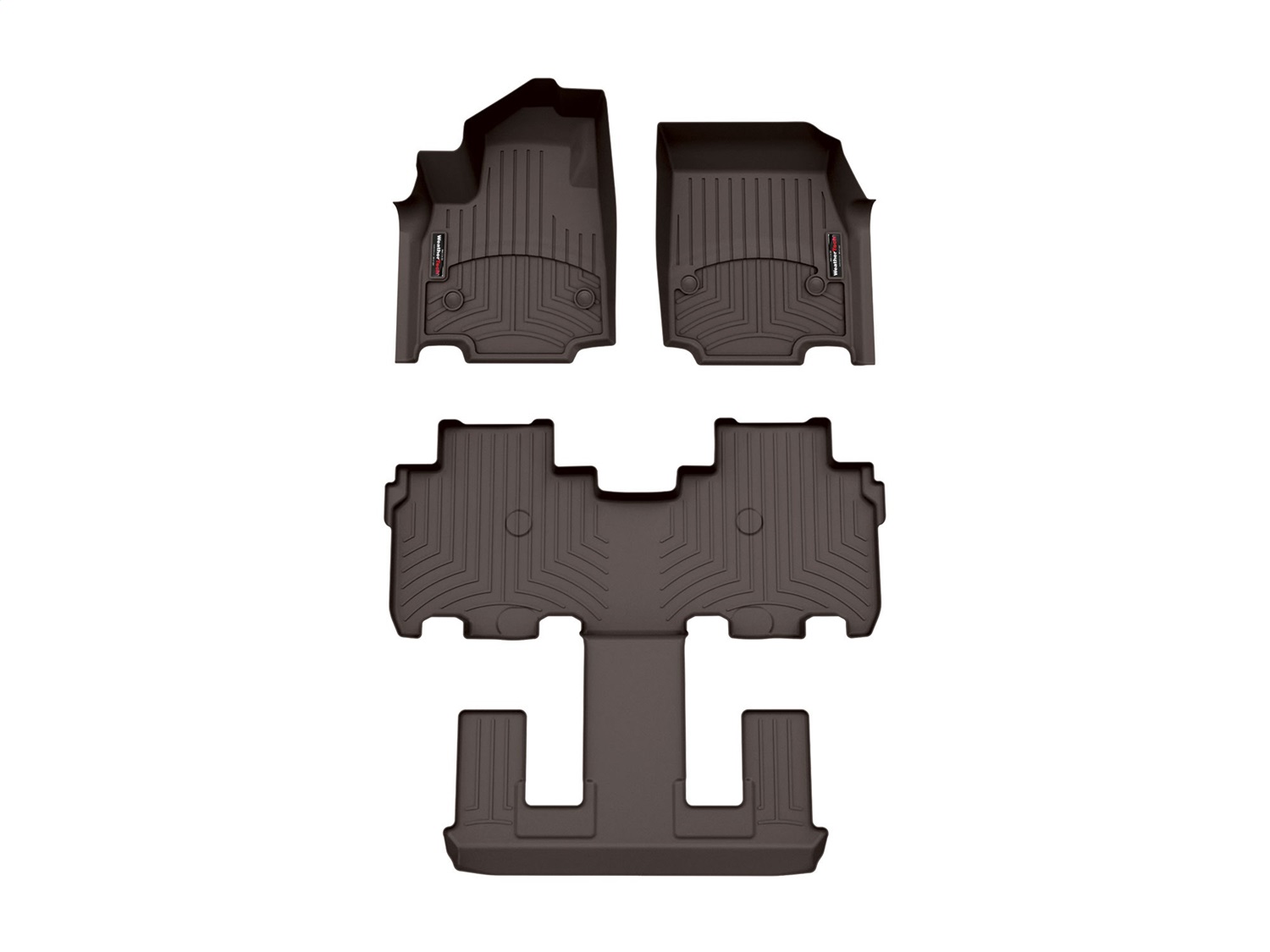Weathertech - 471951-1-4 - Front Rear and Third Row - Floor Mat Set