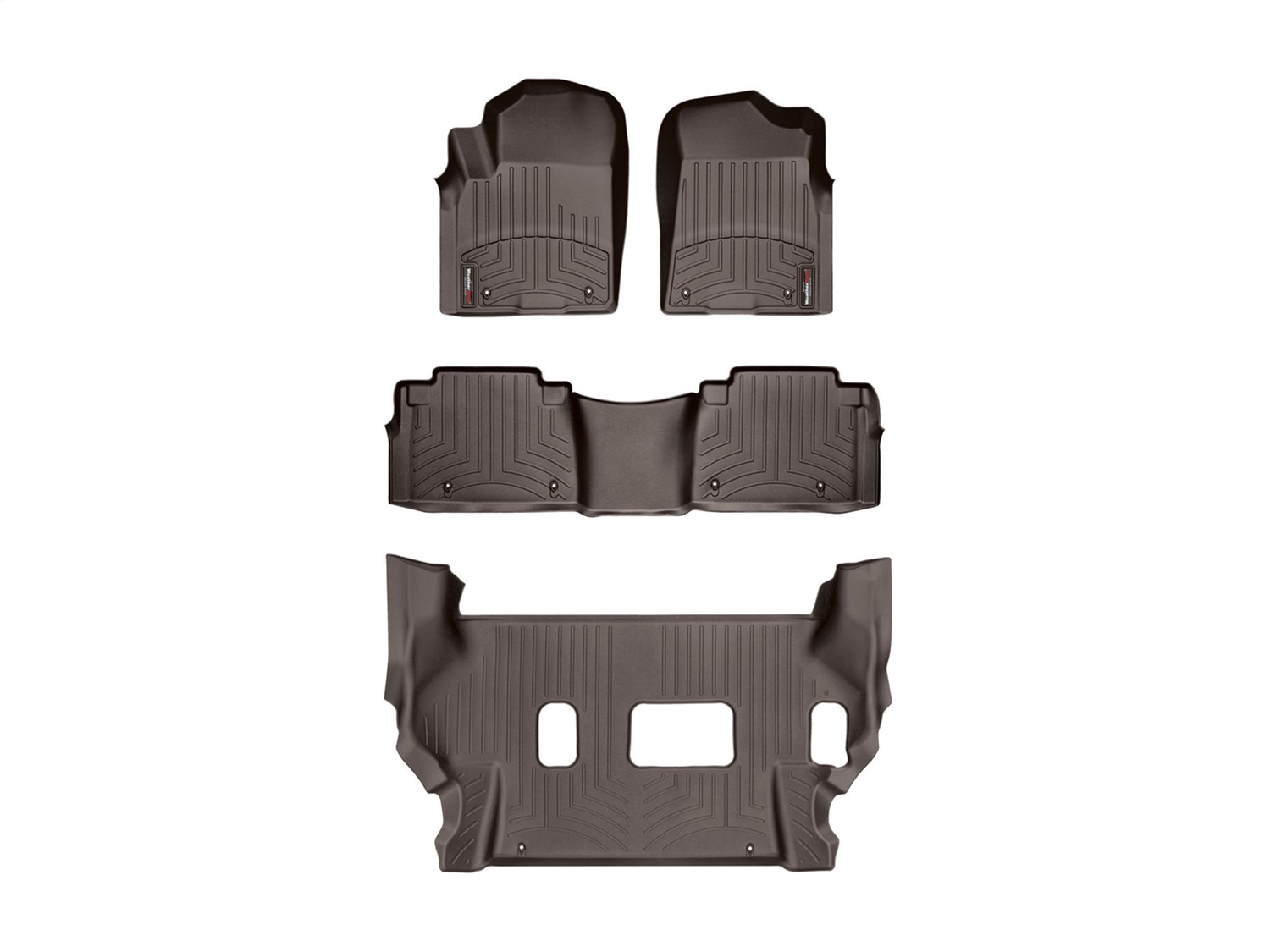 Weathertech - 47336-1-2-479562 - Front Rear and Third Row - Floor Mat Set