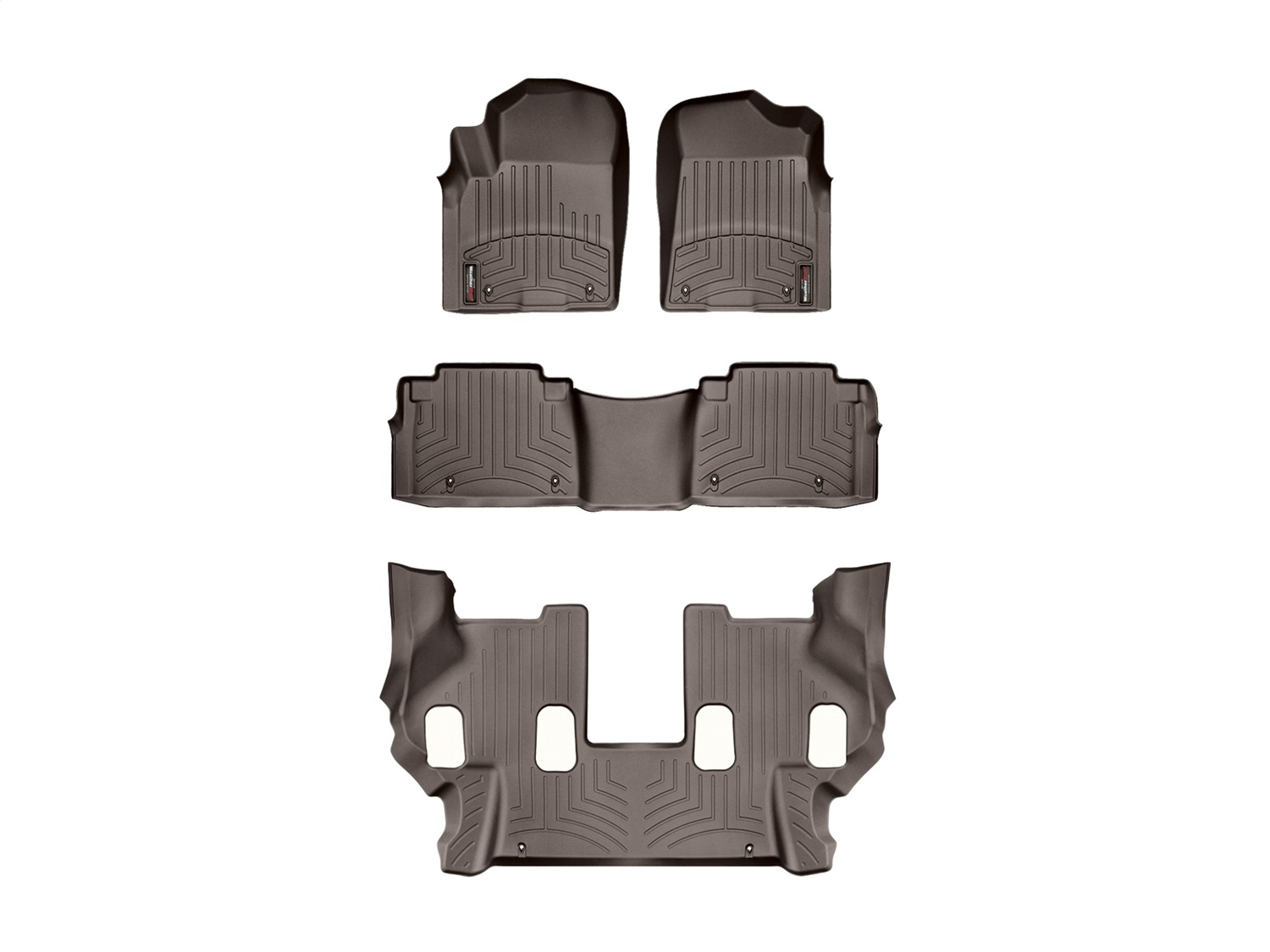 Weathertech - 47336-1-2-3 - Front Rear and Third Row - Floor Mat Set