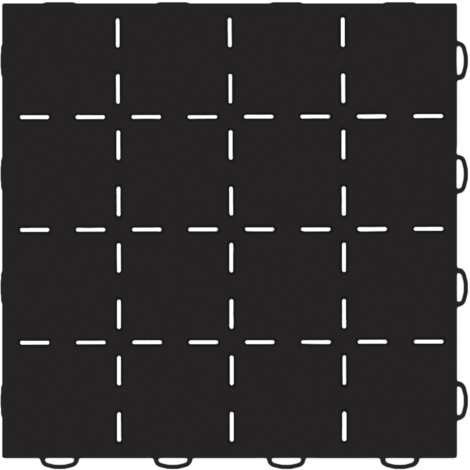Weathertech - 51T1212SS BK - Interlocking Garage Floor Tiles