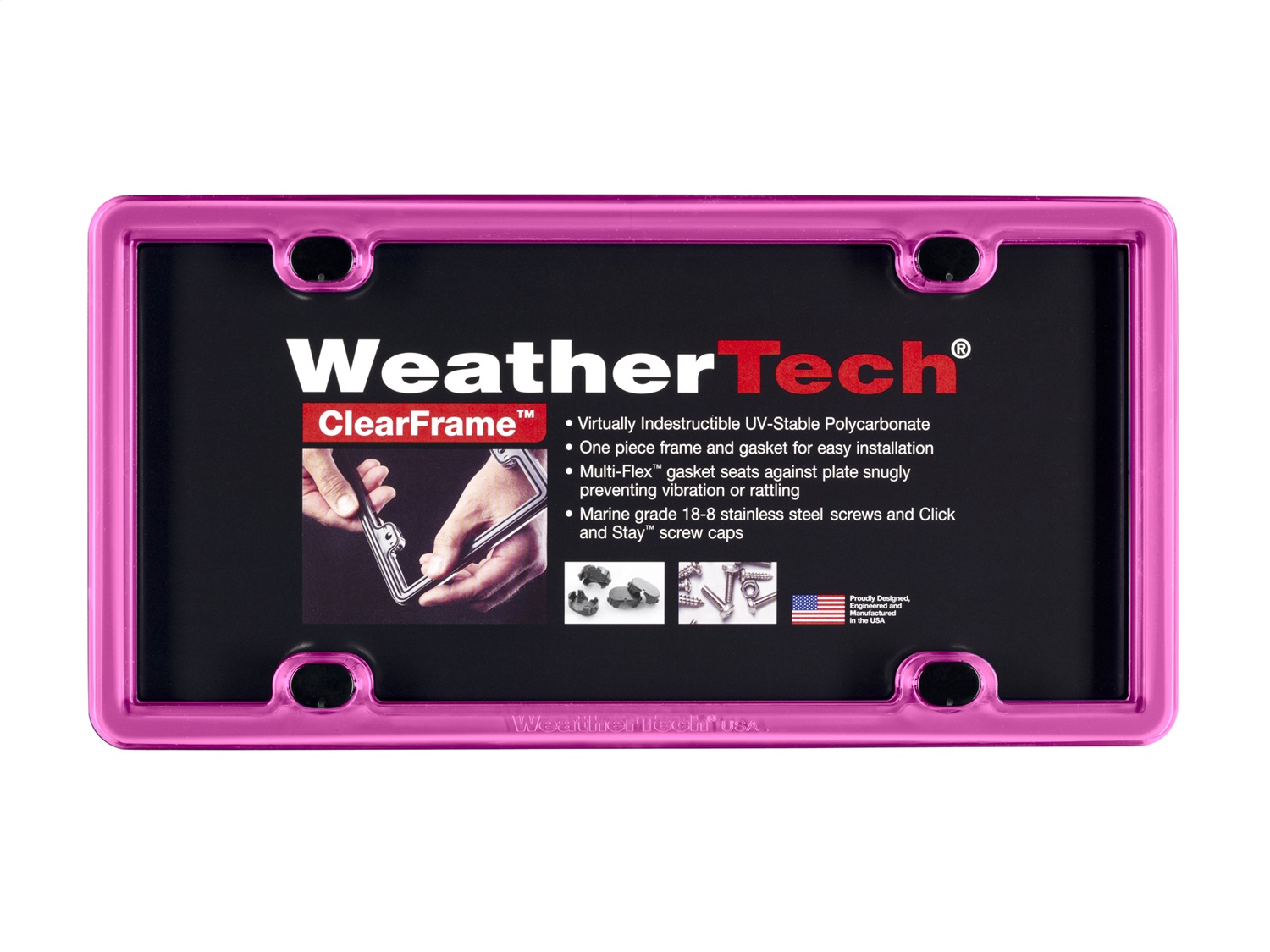 Weathertech - 8ALPCF3 - License Plate Frame