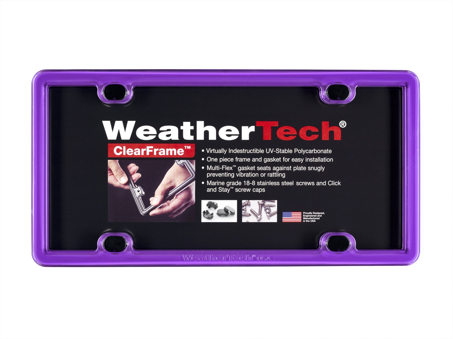 Weathertech - 8ALPCF5 - License Plate Frame