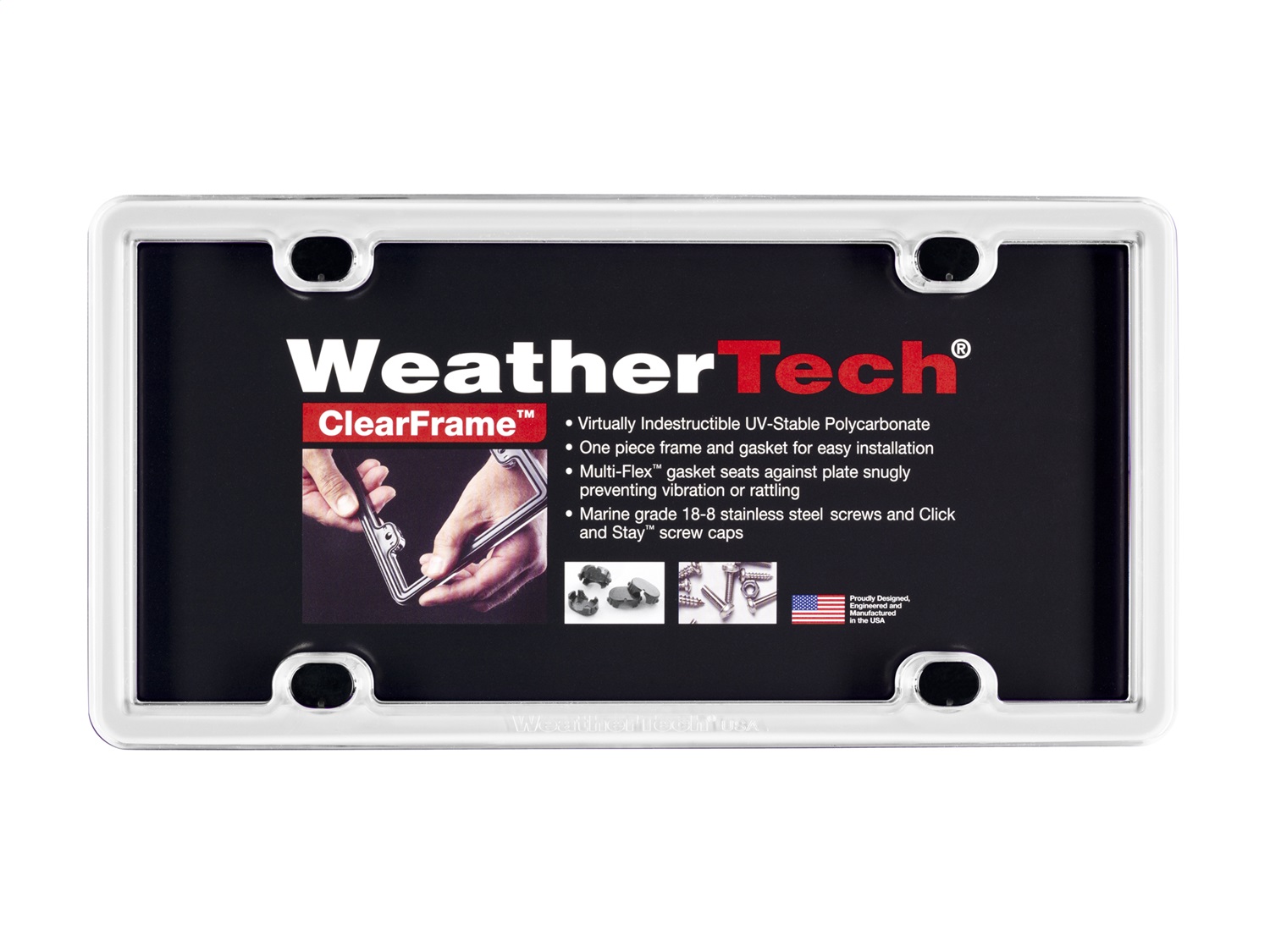 Weathertech - 8ALPCF8 - License Plate Frame