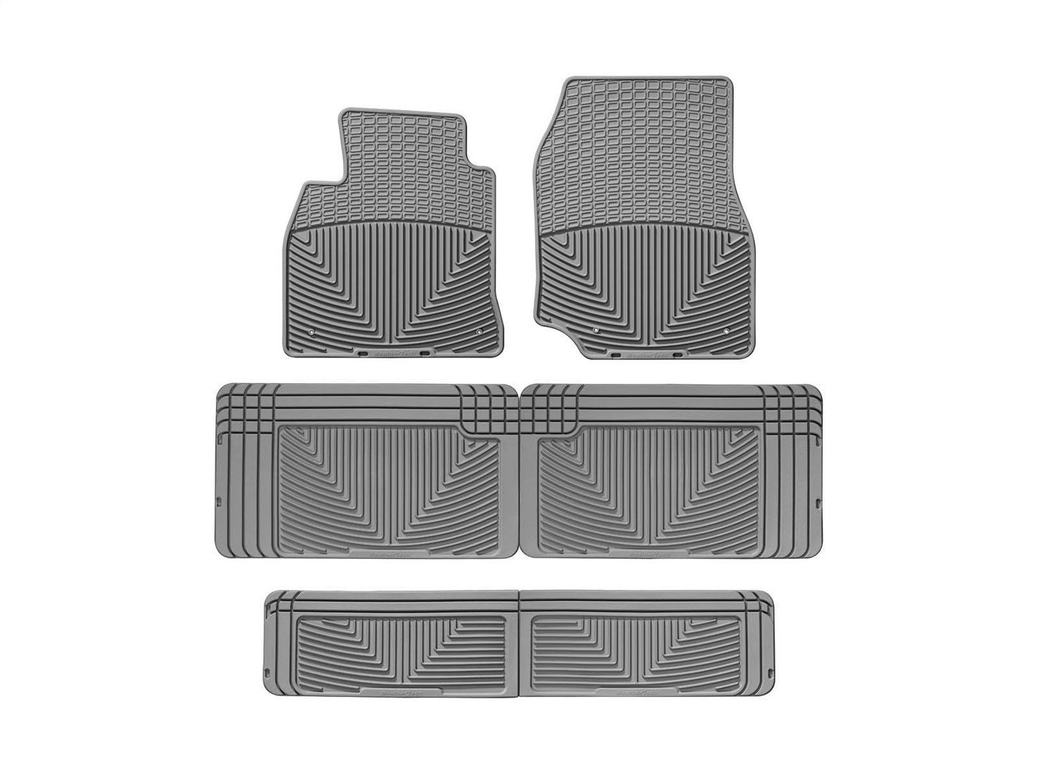 Weathertech - W23GRW25GRW60GR - Front Rear and Third Row - Floor Mat Set