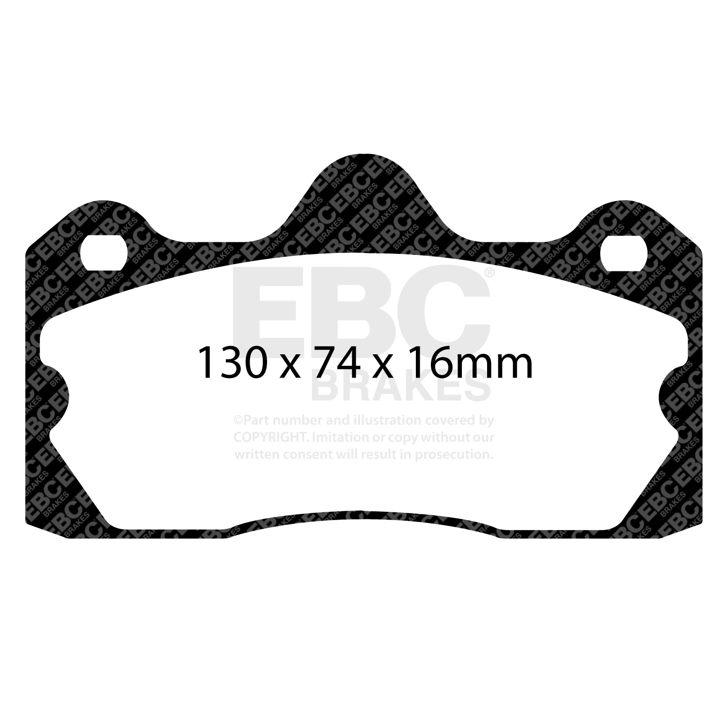 EBC Brakes DP4060R Yellowstuff Street And Track Brake Pads Fits 10-14 Evora