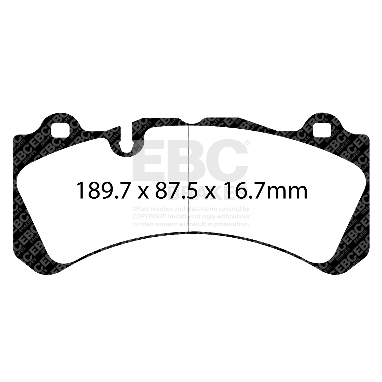 EBC Brakes DP4071R Yellowstuff Street And Track Brake Pads Fits 14-23 S60 V60