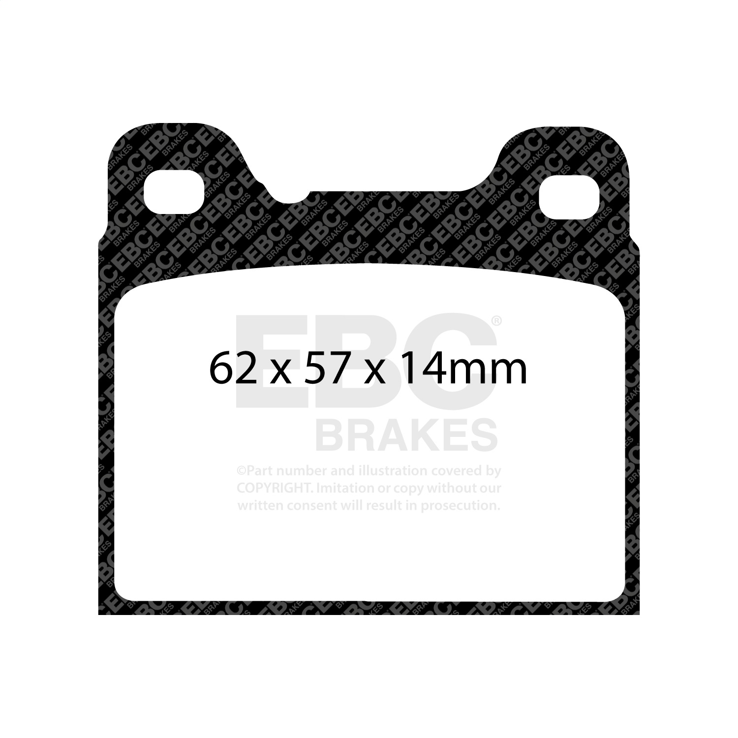 EBC Brakes DP31043C Redstuff Ceramic Low Dust Brake Pads Fits 740 760 940 960