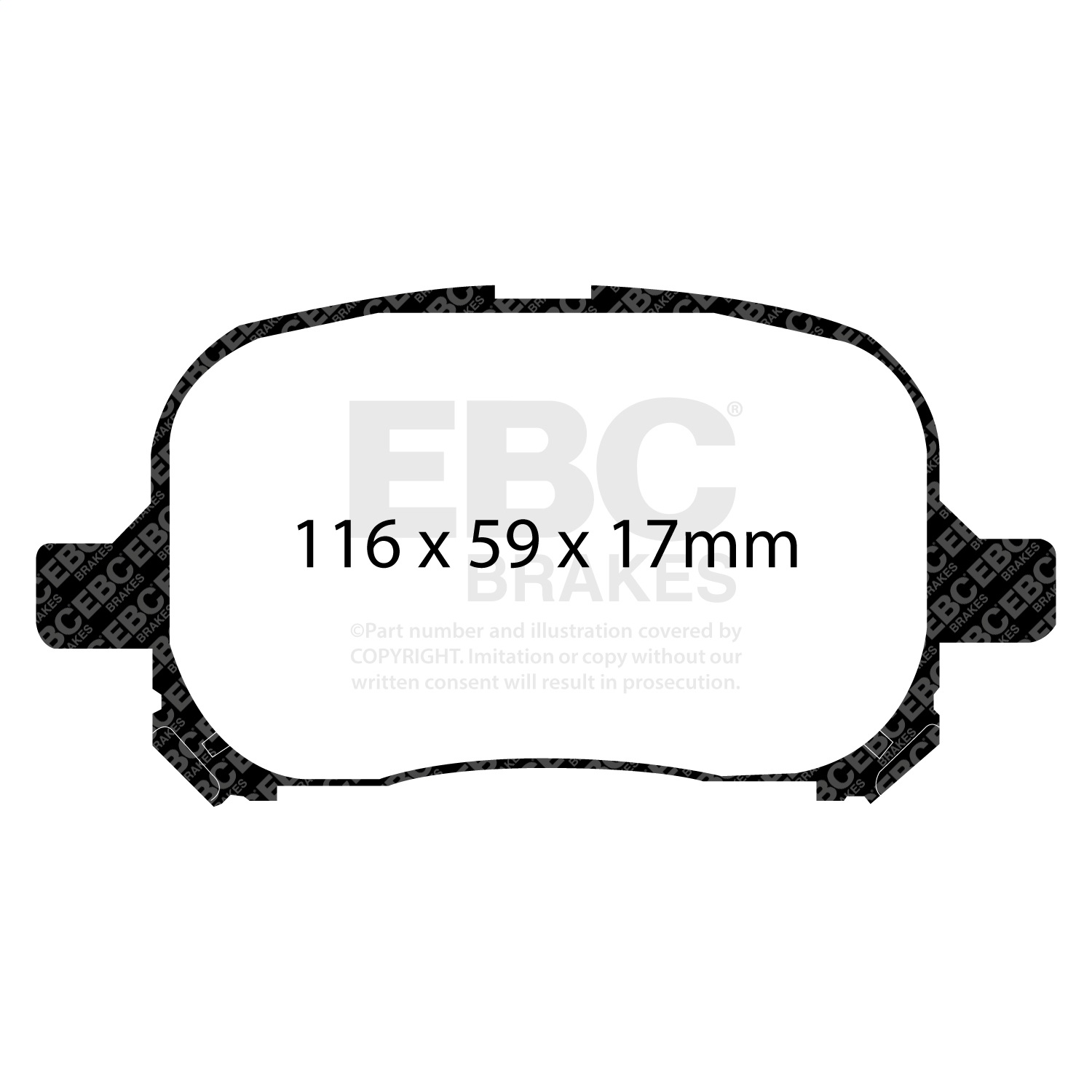 EBC Brakes DP41133R Yellowstuff Street And Track Brake Pads