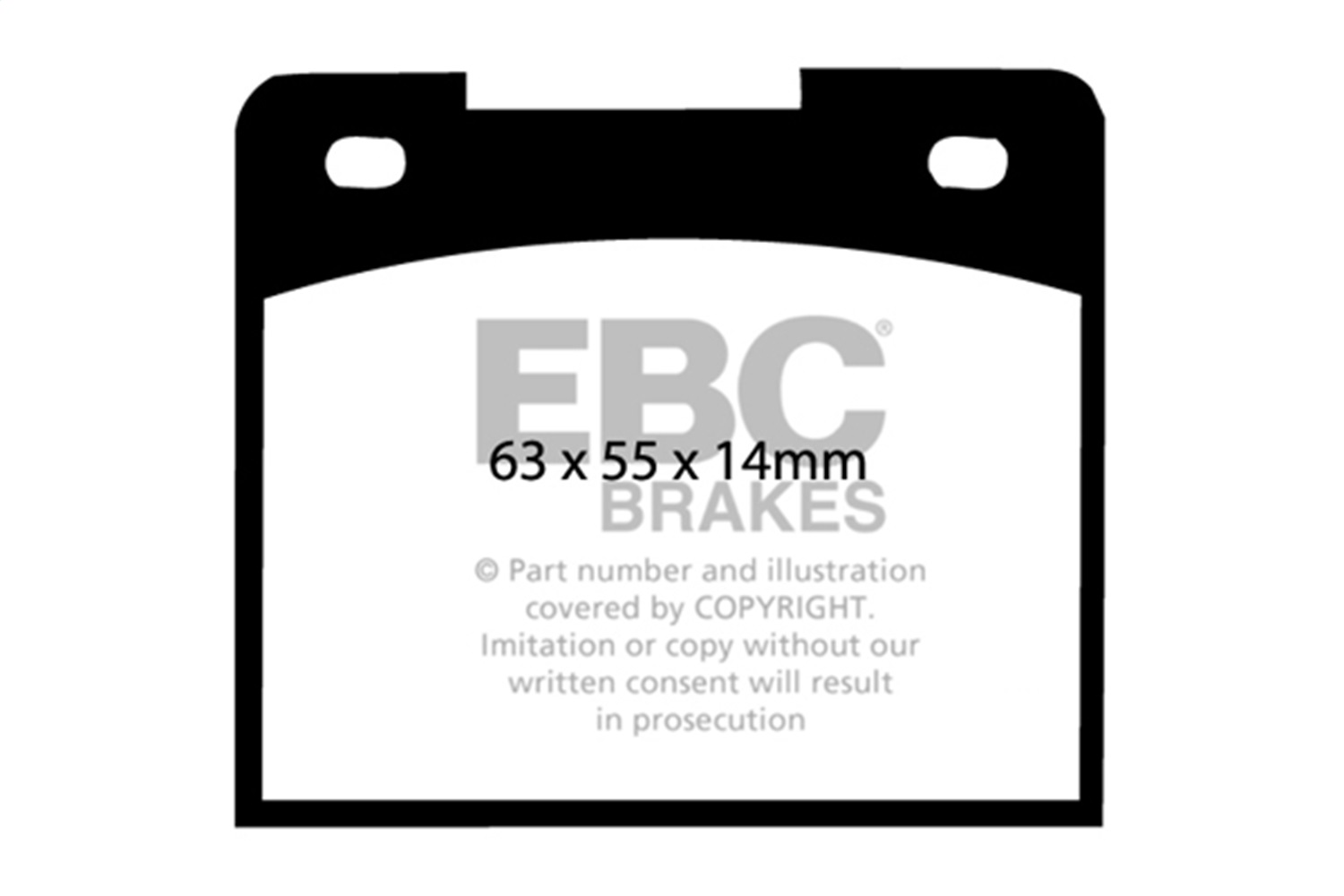 EBC Brakes DP3114C Redstuff Ceramic Low Dust Brake Pads Fits 69-93 164 240