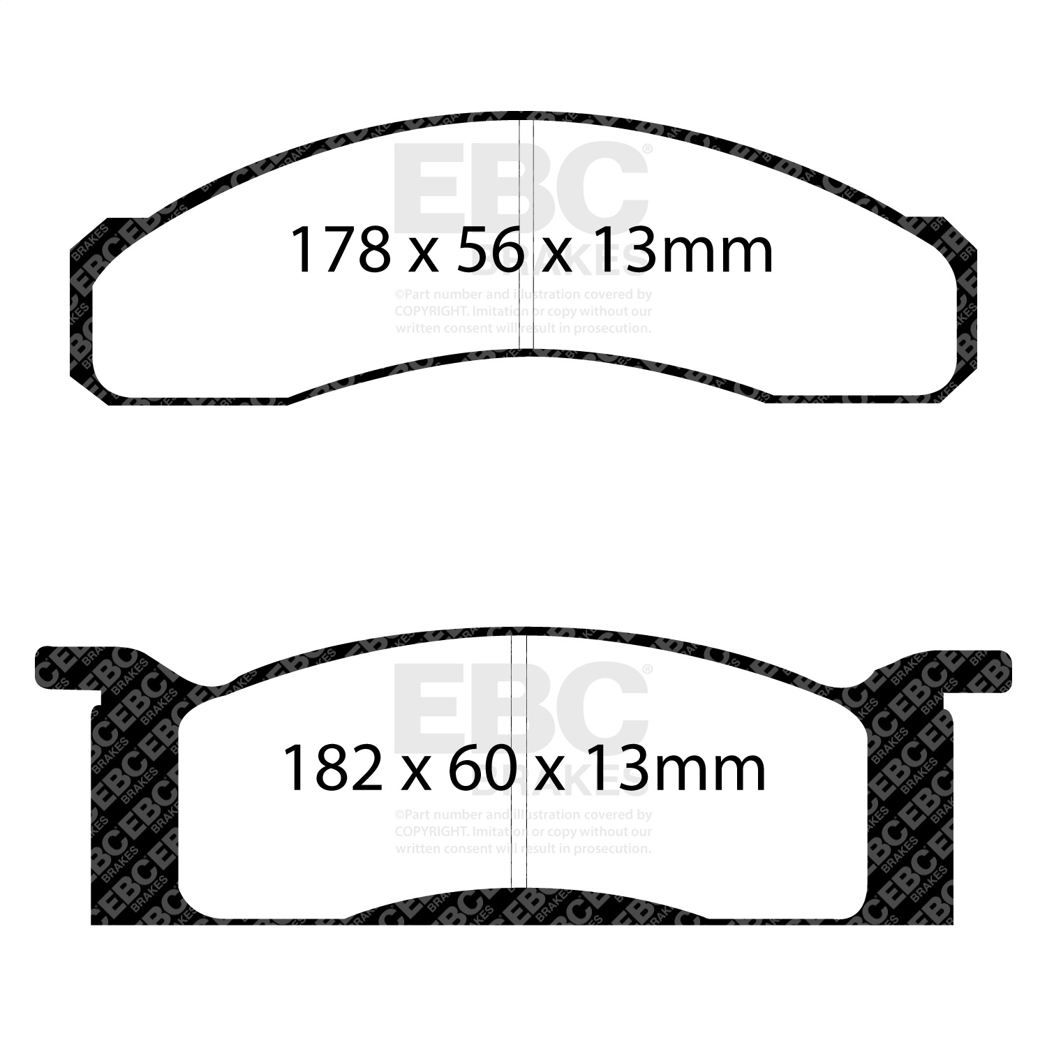 EBC Brakes DP31158C Redstuff Ceramic Low Dust Brake Pads