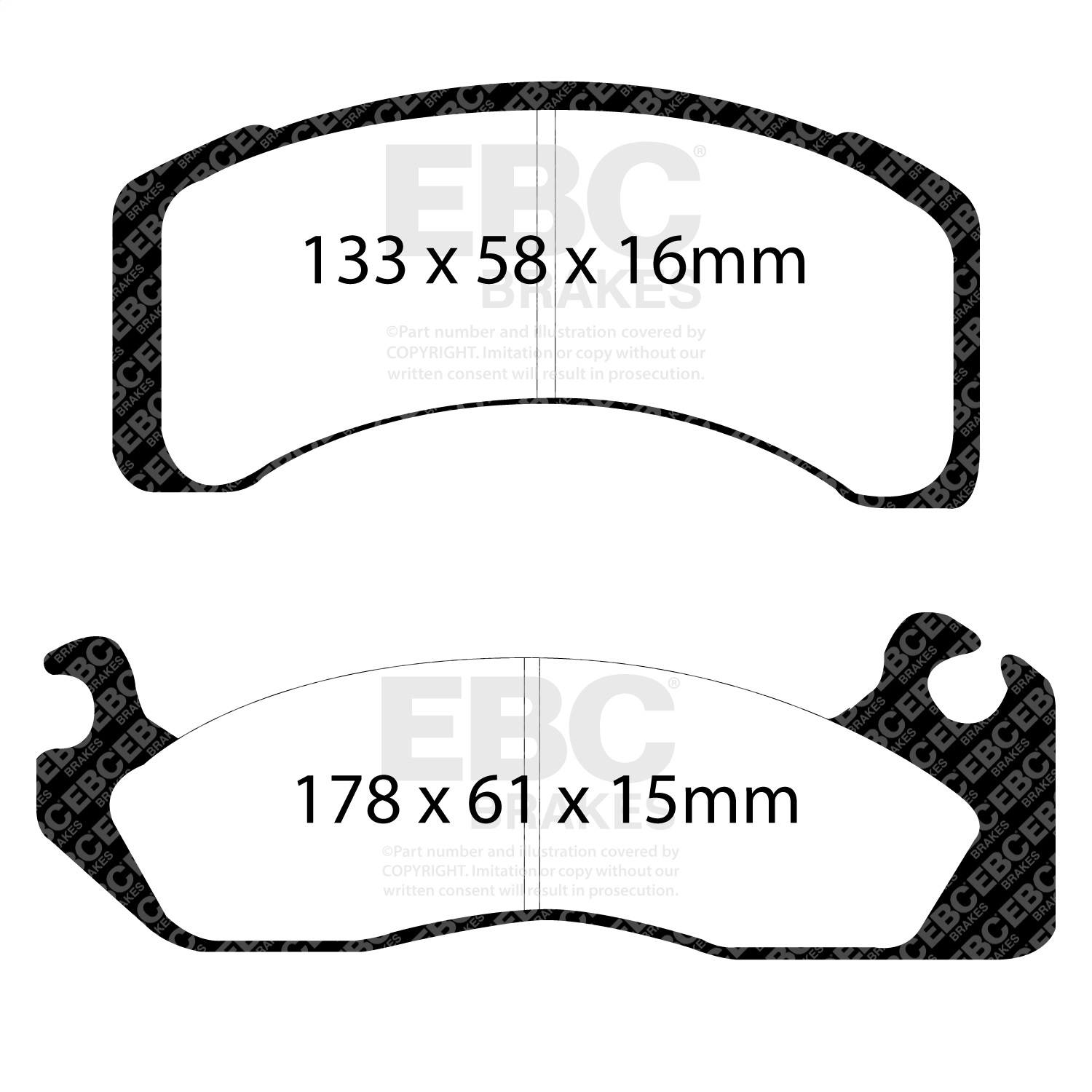 EBC Brakes DP41159R Yellowstuff Street And Track Brake Pads