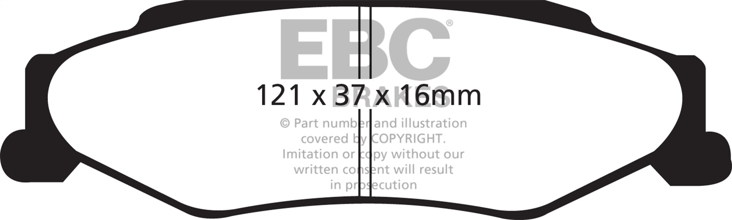EBC Brakes DP31160C Redstuff Ceramic Low Dust Brake Pads Fits 97-13 Corvette XLR