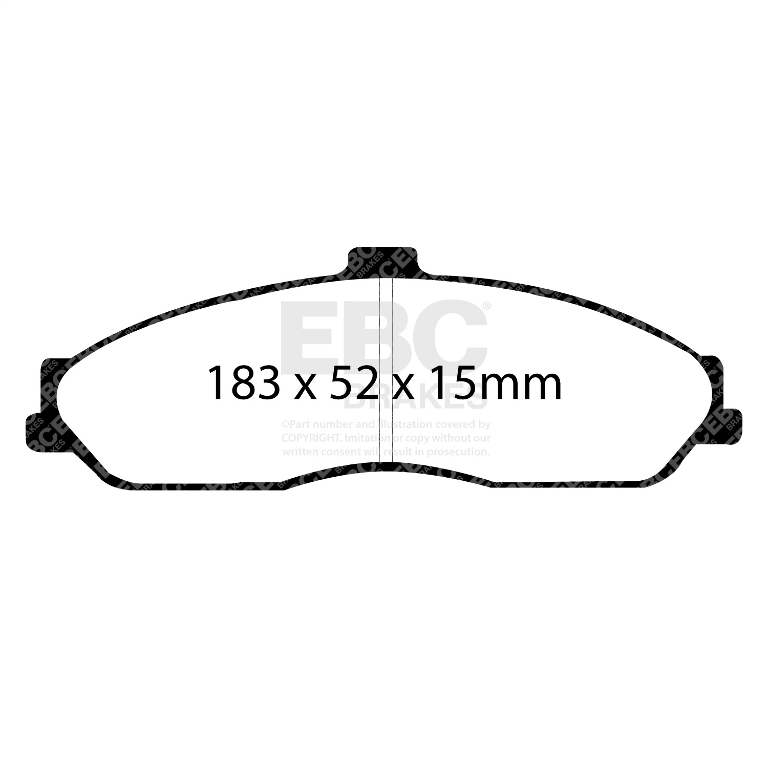 EBC DP31162C - Redstuff Ceramic Low Dust Front Brake Pads