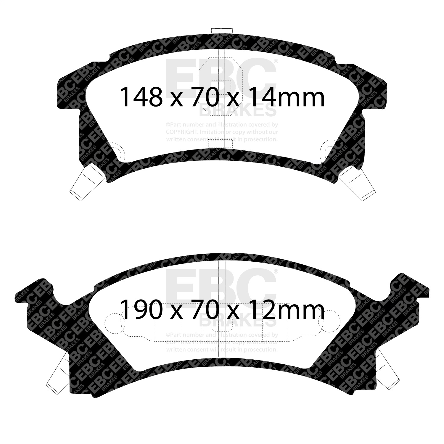 EBC Brakes DP41175R Yellowstuff Street And Track Brake Pads