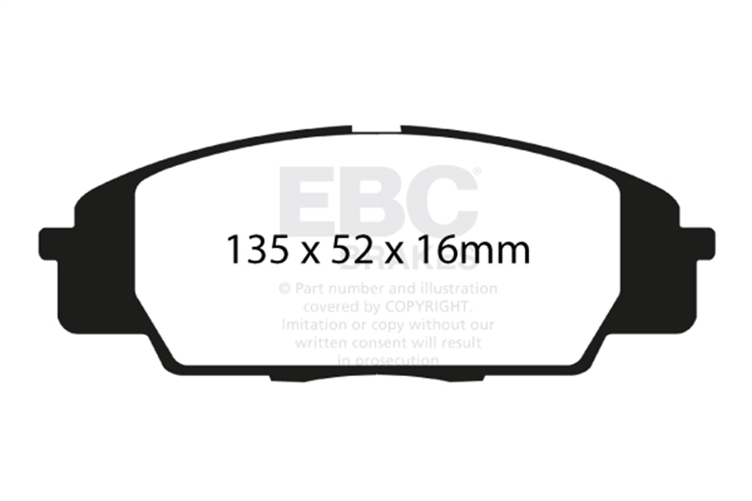 EBC Brakes UD829 Ultimax  Brake Pads Fits 00-11 Civic CSX RSX S2000