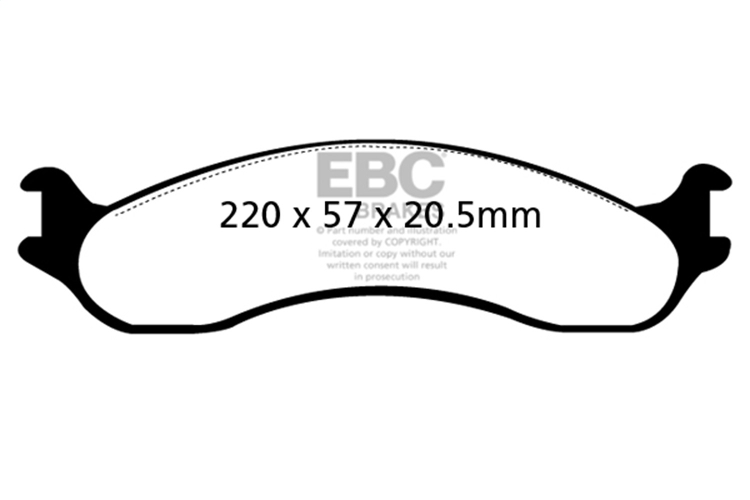 EBC Brakes DP41266R Yellowstuff Street And Track Brake Pads