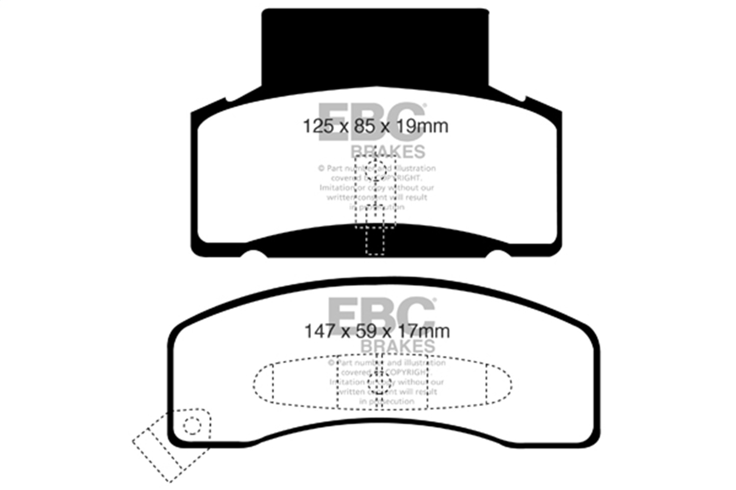 EBC DP41268R - Yellowstuff Front Brake Pads