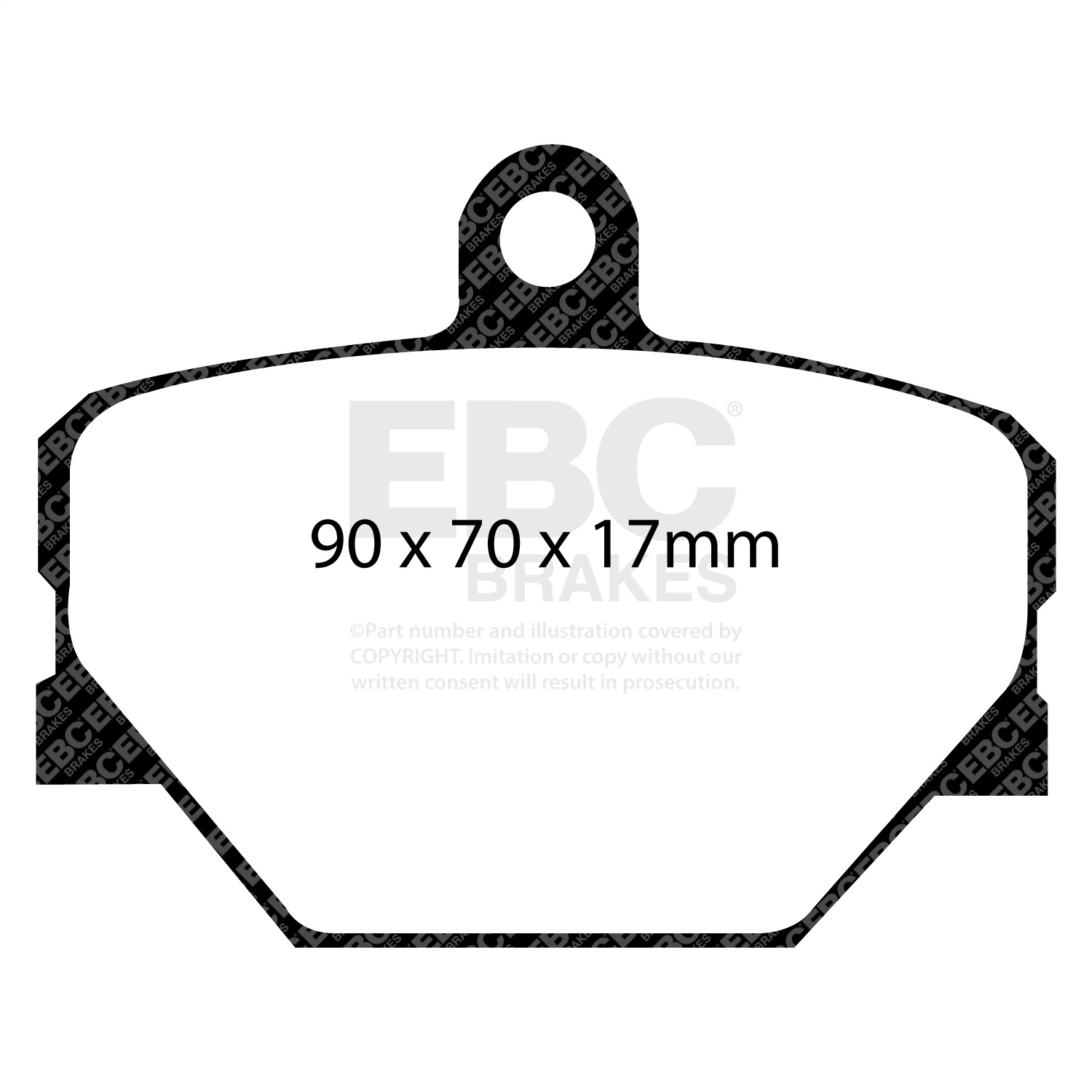 EBC Brakes DP31287C Redstuff Ceramic Low Dust Brake Pads Fits 08-15 Fortwo