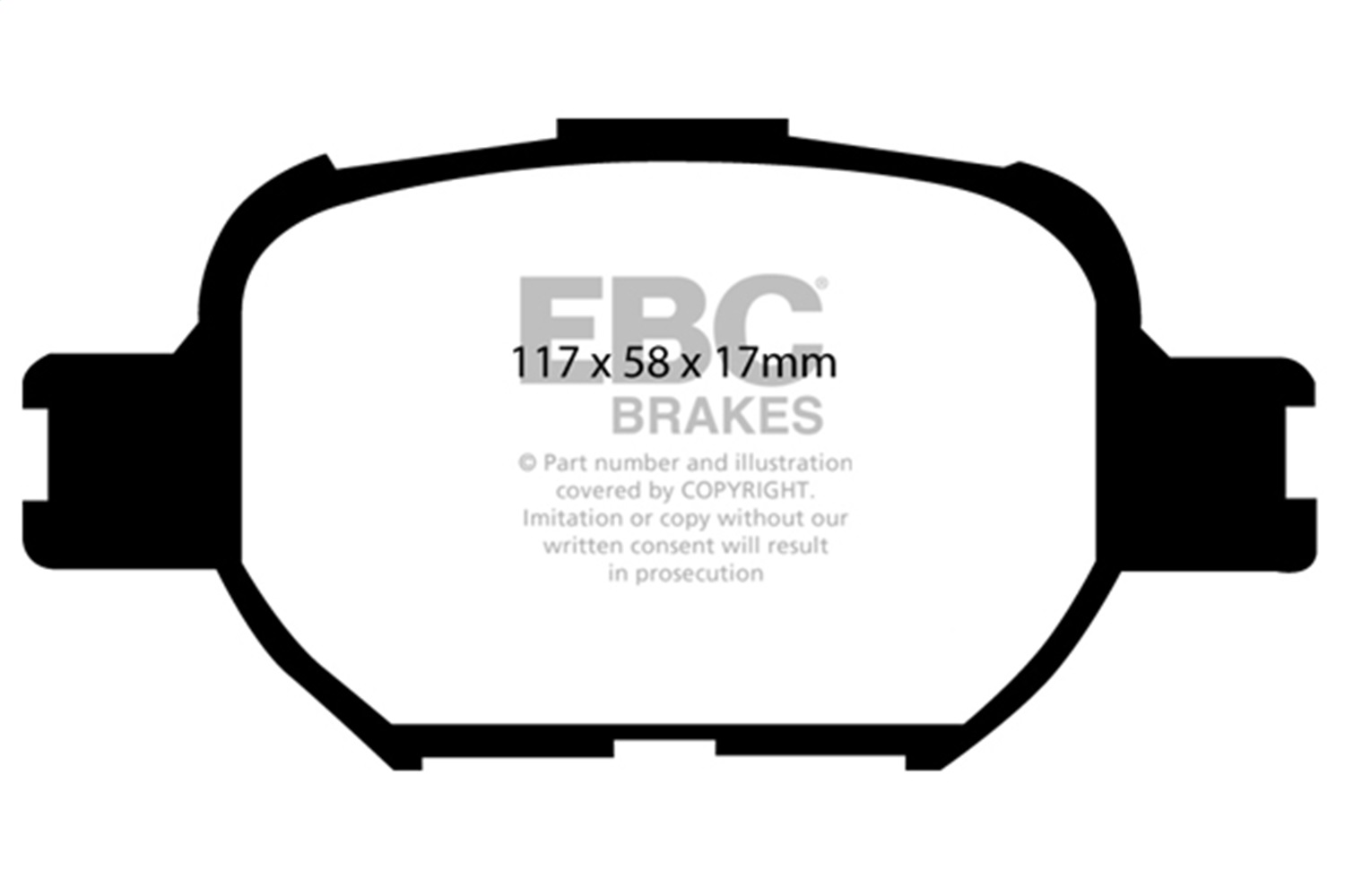EBC Brakes UD817 Ultimax  Brake Pads Fits 00-10 Celica tC