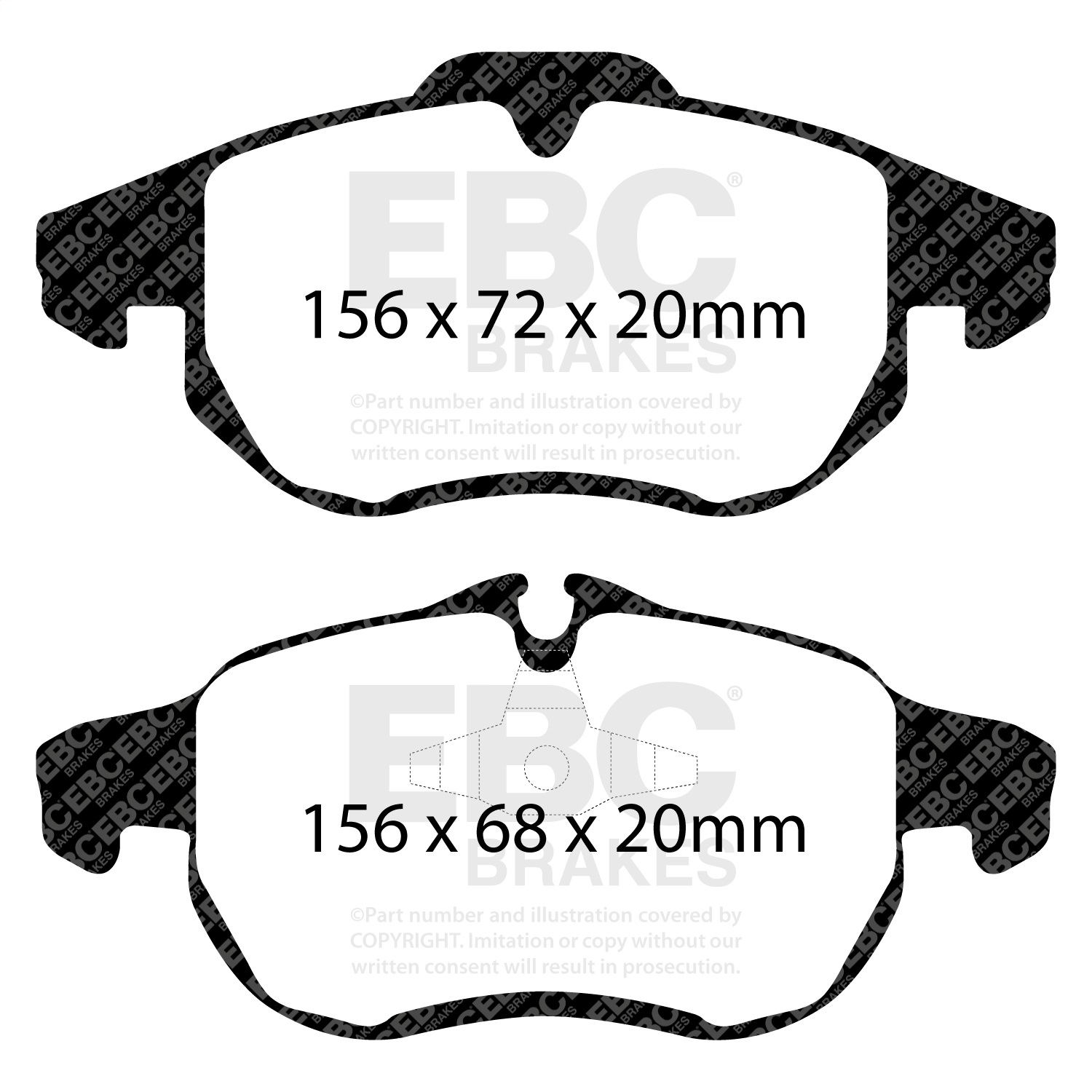EBC Brakes DP41414R Yellowstuff Street And Track Brake Pads Fits 03-11 9-3 9-3X