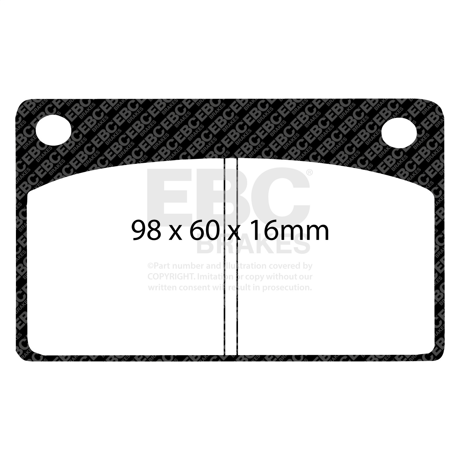 EBC Brakes DP3143C Redstuff Ceramic Low Dust Brake Pads Fits 142 144 145 164 240