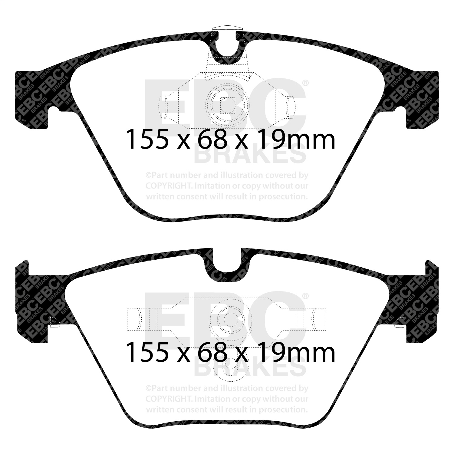 EBC BRAKES YELLOWSTUFF PADS-DP41449R-Front