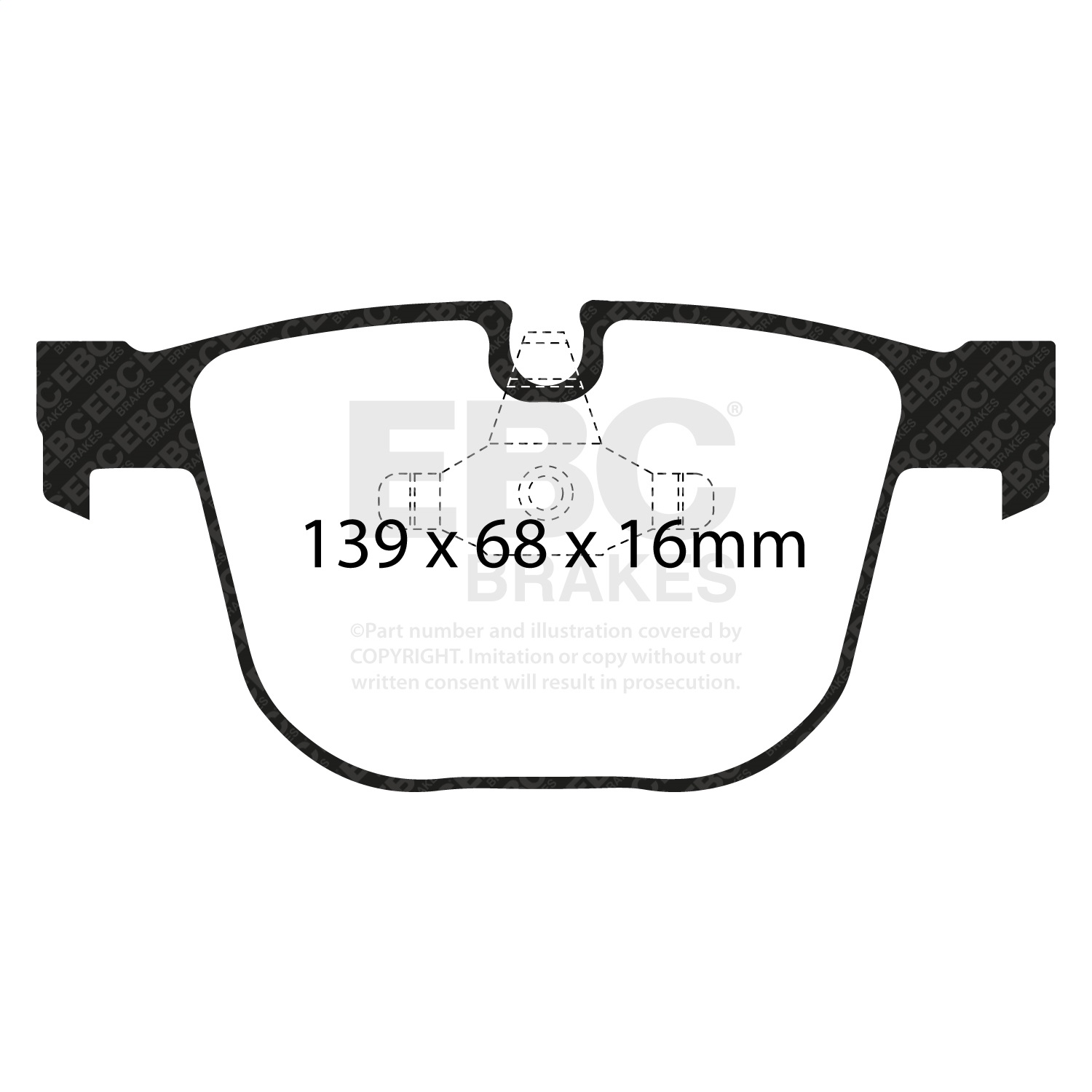 EBC BRAKES REDSTUFF CERAMIC PADS-DP31451C-Rear