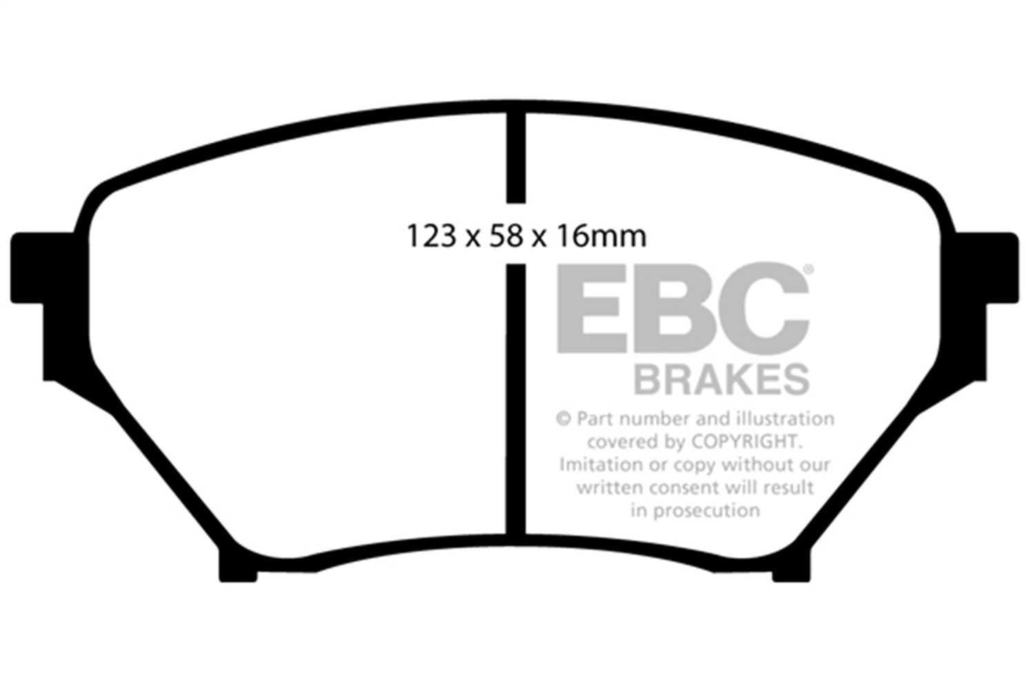 EBC Brakes DP41452R Yellowstuff Street And Track Brake Pads Fits 01-05 Miata