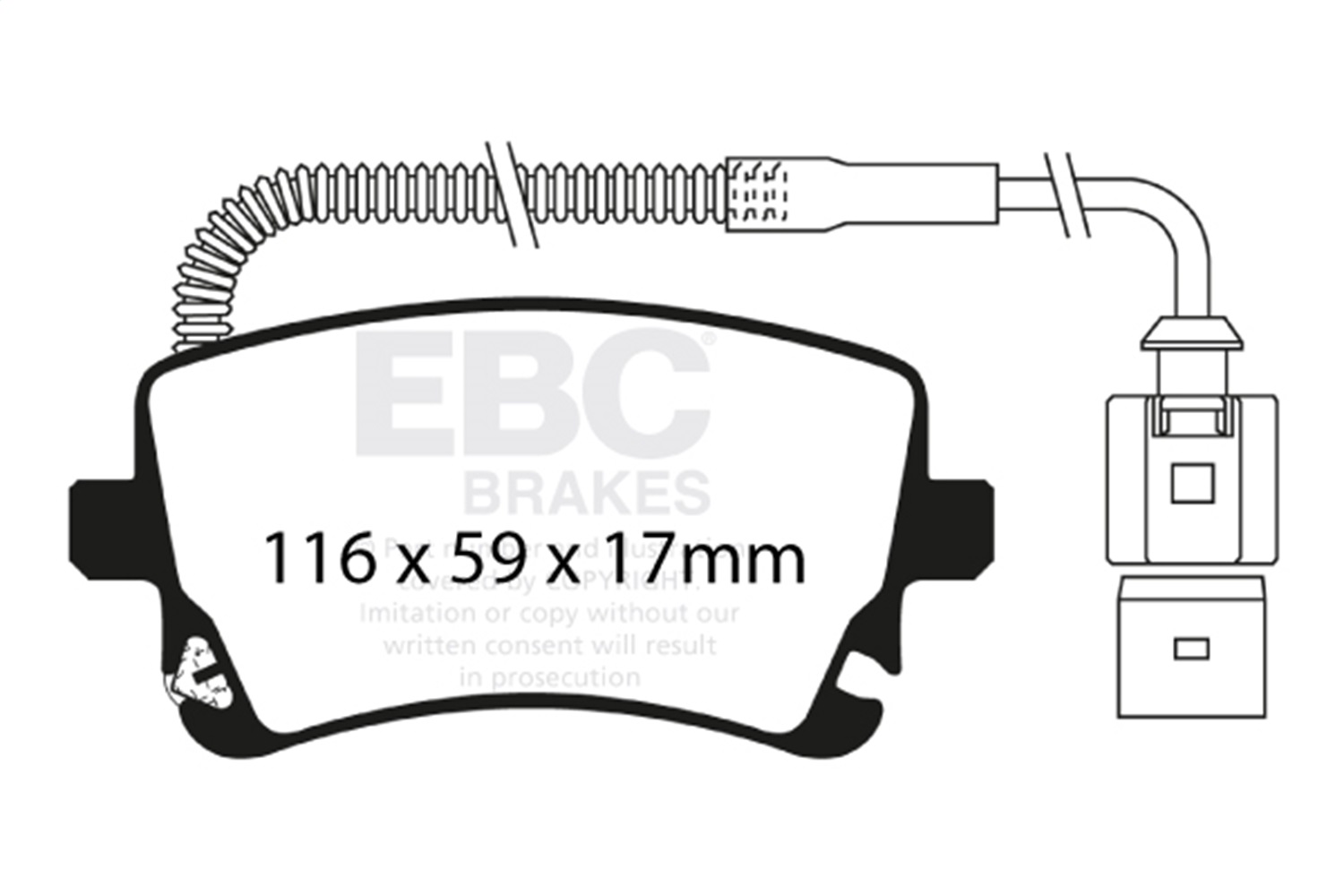 EBC Brakes DP31470C Redstuff Ceramic Low Dust Brake Pads