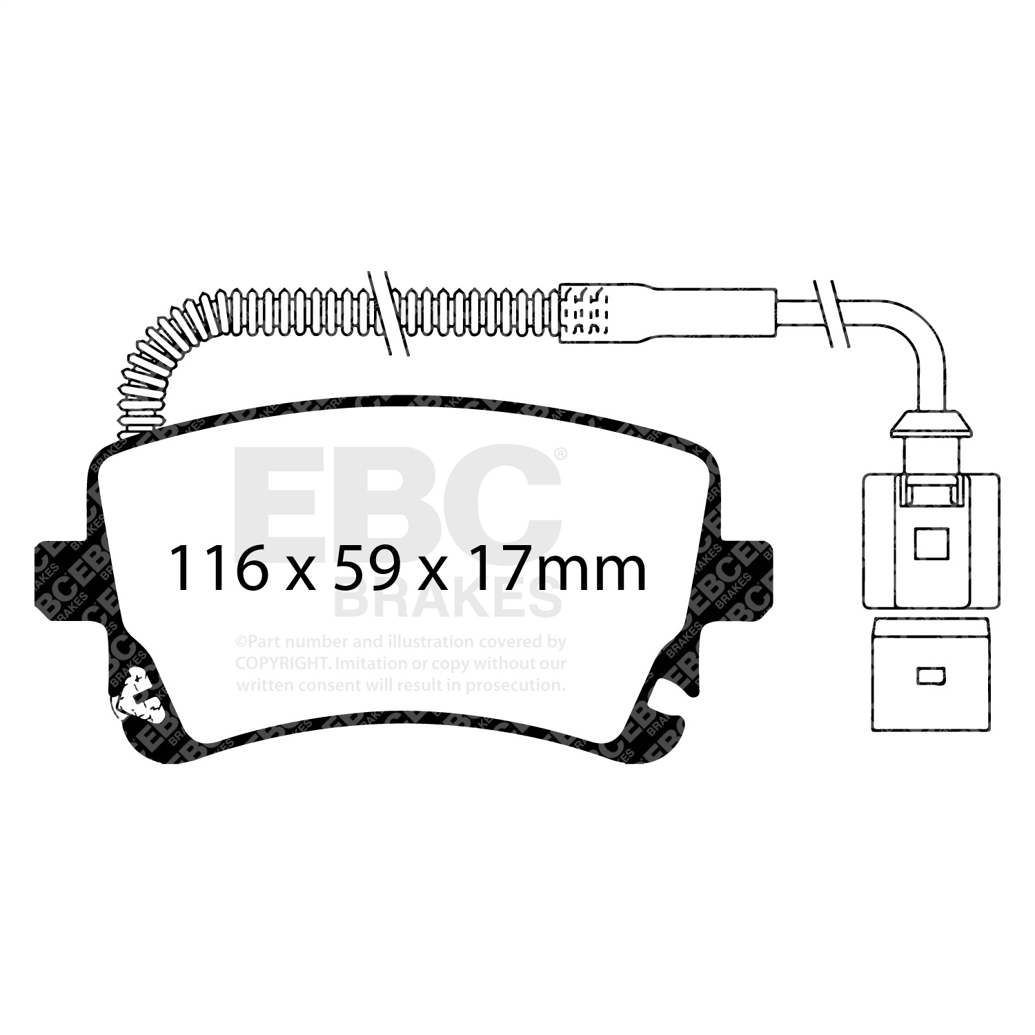 EBC Brakes DP31470C Redstuff Ceramic Low Dust Brake Pads