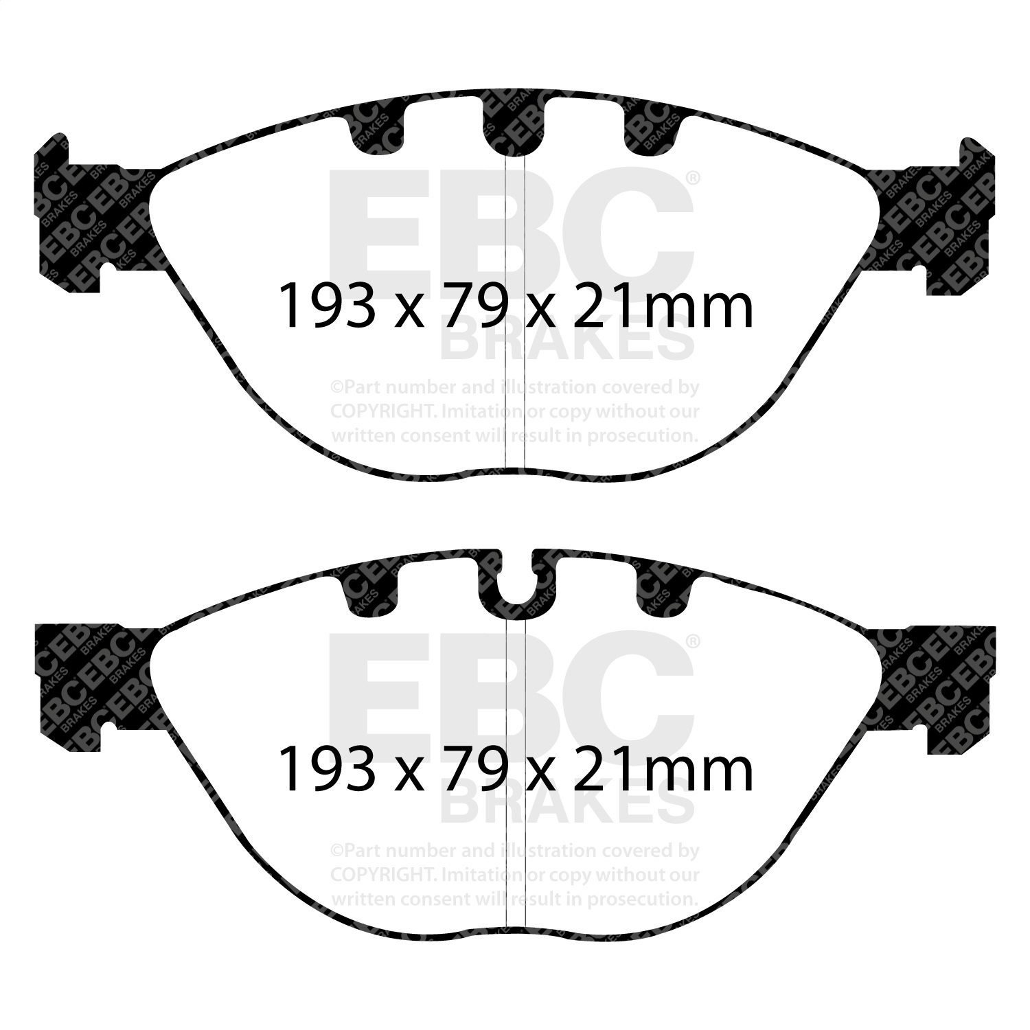 EBC Brakes DP31482C Redstuff Ceramic Low Dust Brake Pads Fits 06-10 M5 M6