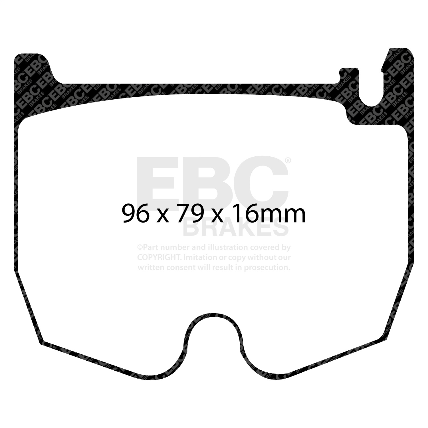 EBC DP31486C - Redstuff Ceramic Low Dust Front Brake Pads