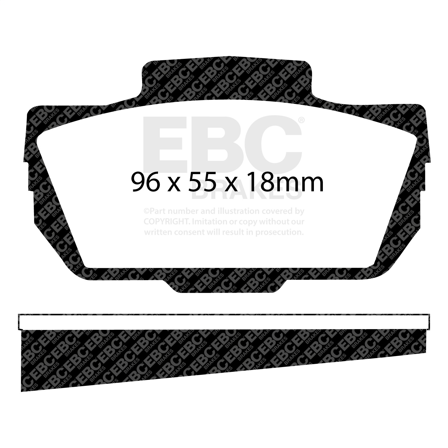 EBC Brakes DP2149 Greenstuff 2000 Series Sport Brake Pads Fits 95 96 Sonett