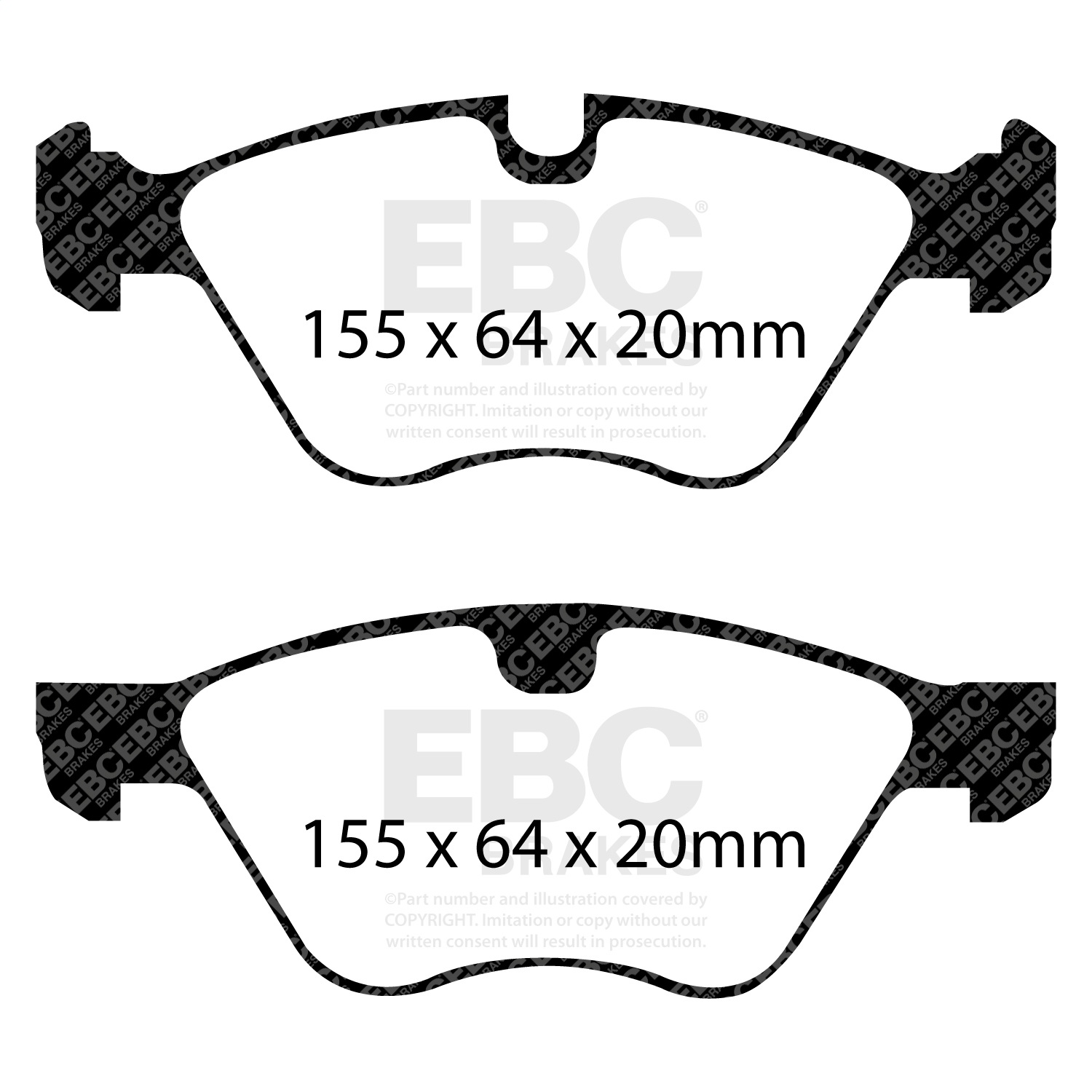 EBC BRAKES REDSTUFF CERAMIC PADS-DP31493C-Front
