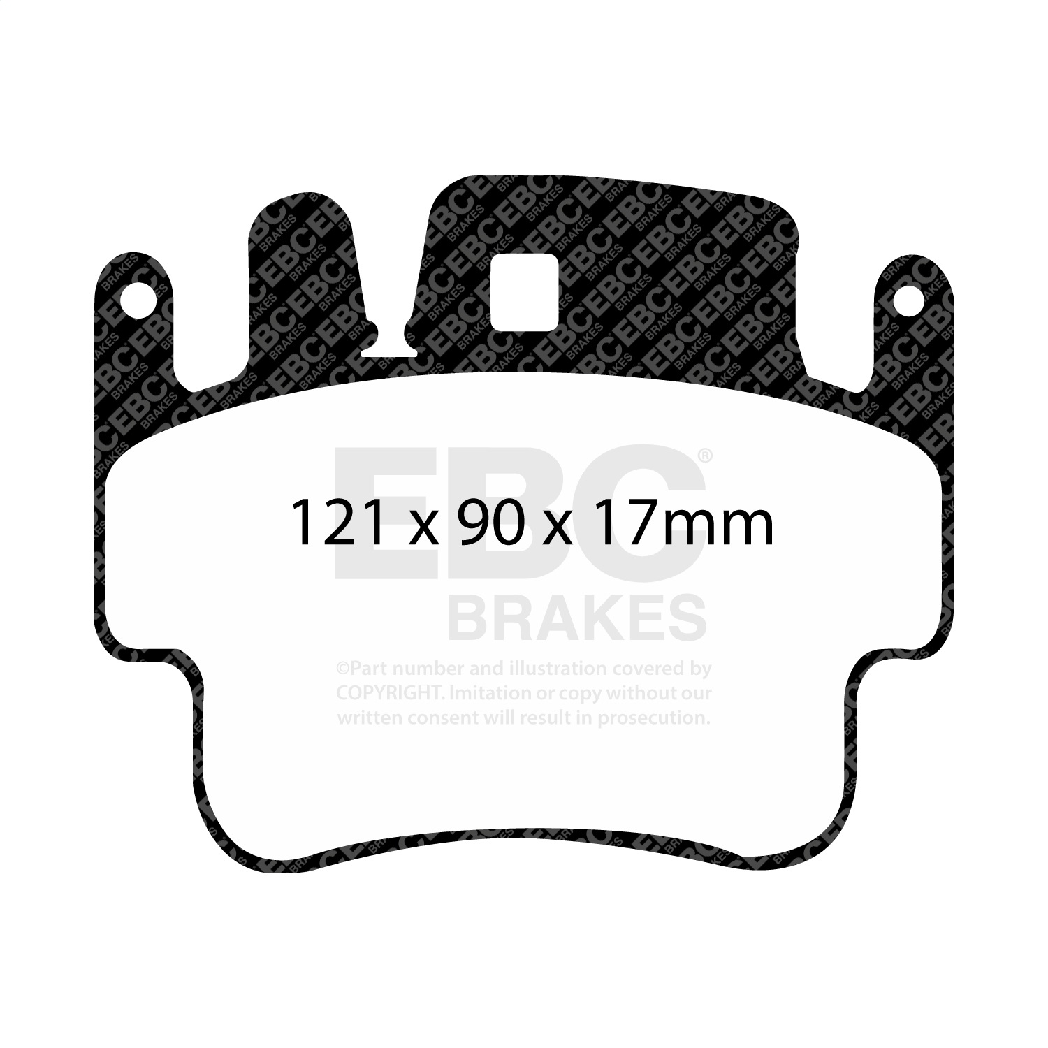 EBC BRAKES REDSTUFF CERAMIC PADS-DP31514C-Front