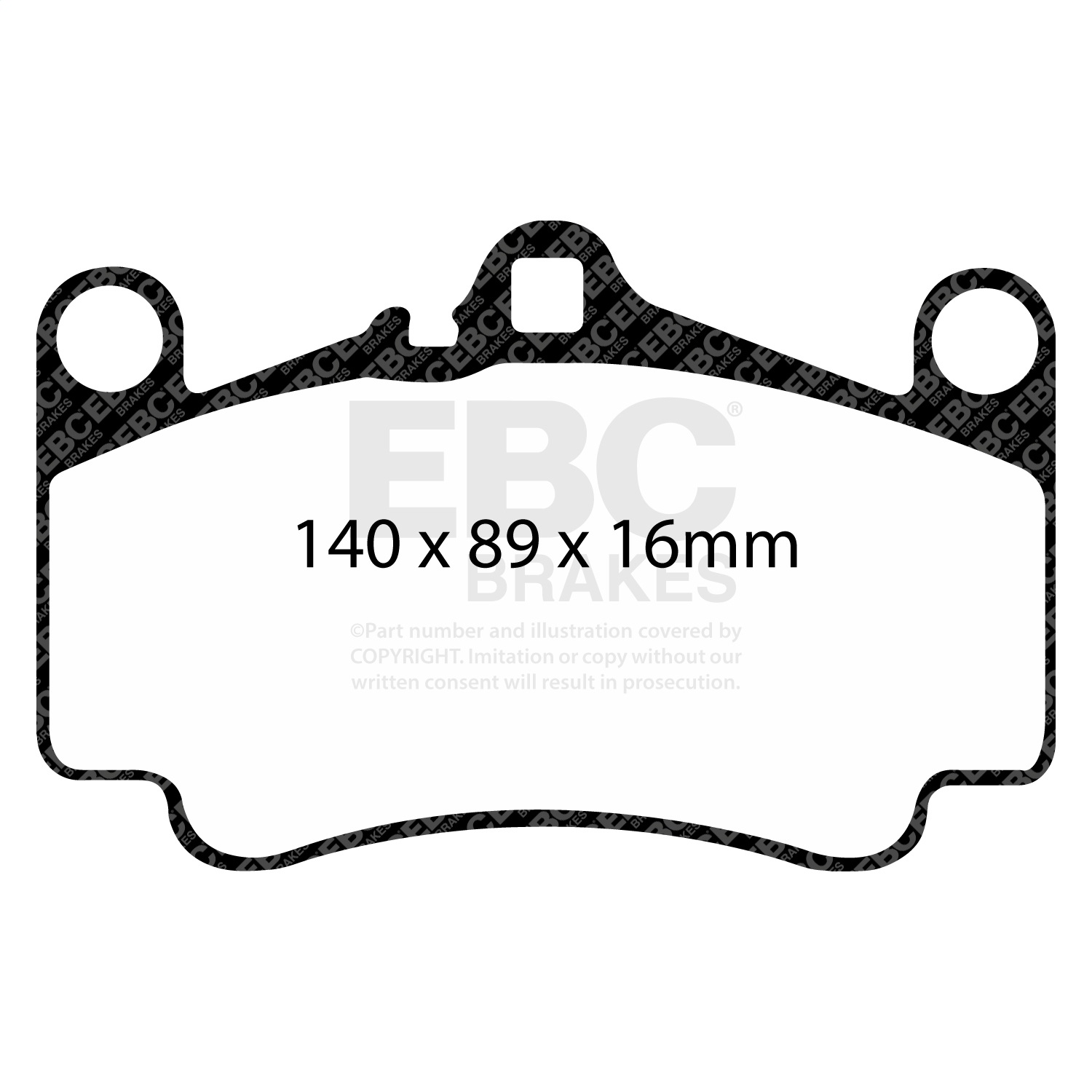 EBC BRAKES REDSTUFF CERAMIC PADS-DP31515C-Front