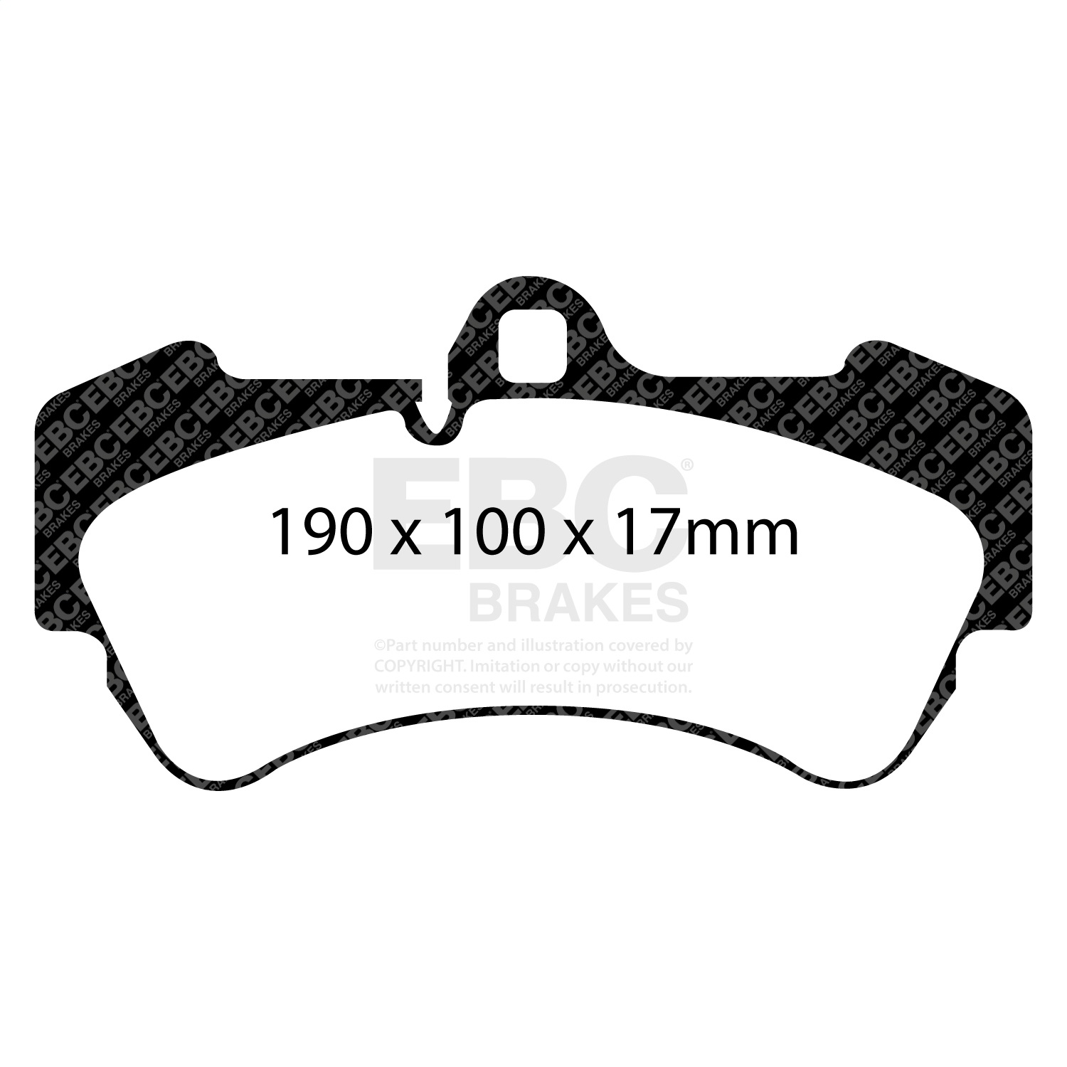 EBC DP31521C - Redstuff Ceramic Low Dust Front Brake Pads