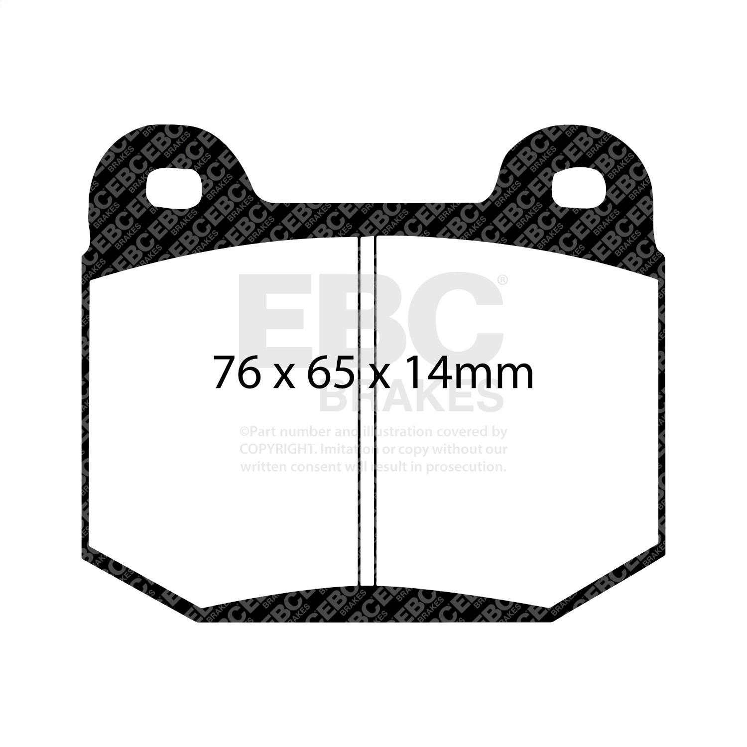 EBC DP31538C - Redstuff Ceramic Low Dust Rear Brake Pads