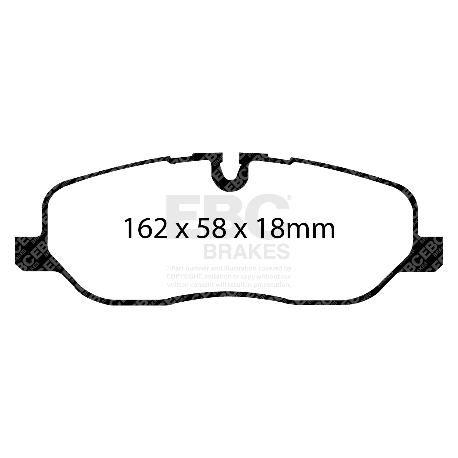 EBC DP61541 - Greenstuff 6000 Series Truck and SUV Front Brake Pads