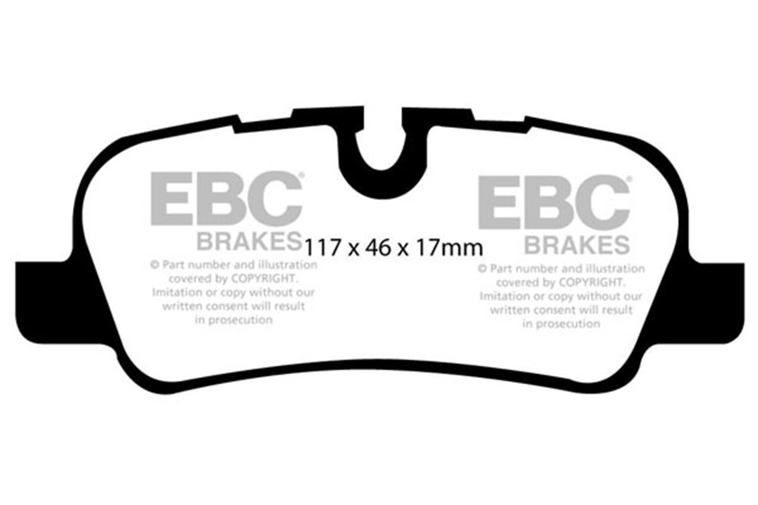 EBC Brakes DP61542 6000 Series Greenstuff Truck/SUV Brakes Disc Pads
