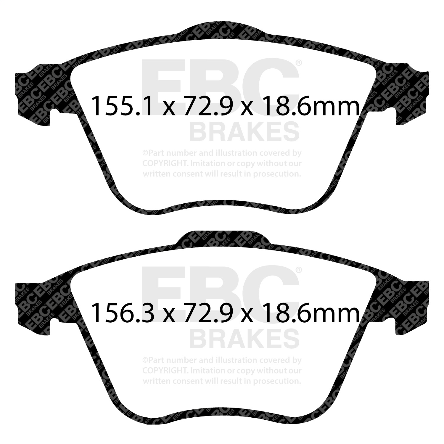 EBC DP21574 - Greenstuff 2000 Series Sport Front Brake Pads