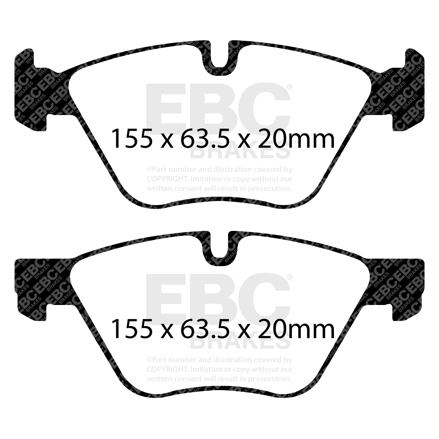 EBC Brakes DP41600R Yellowstuff Street And Track Brake Pads Fits 08-13 128i