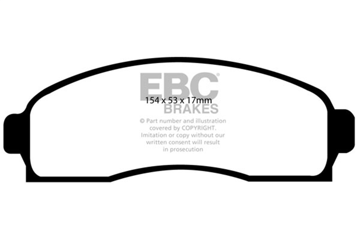 EBC Brakes DP61617 6000 Series Greenstuff Truck/SUV Brakes Disc Pads