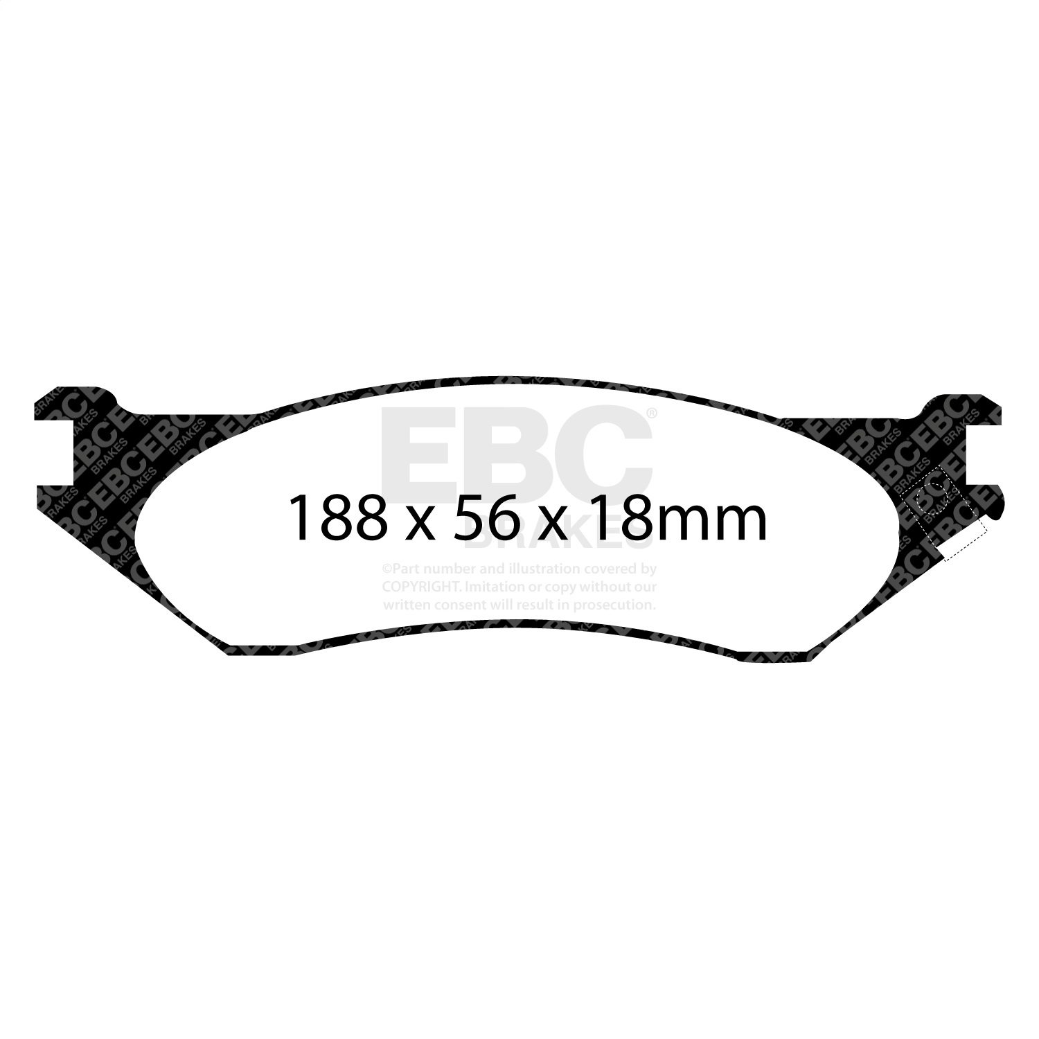 EBC Brakes DP61638 6000 Series Greenstuff Truck/SUV Brakes Disc Pads