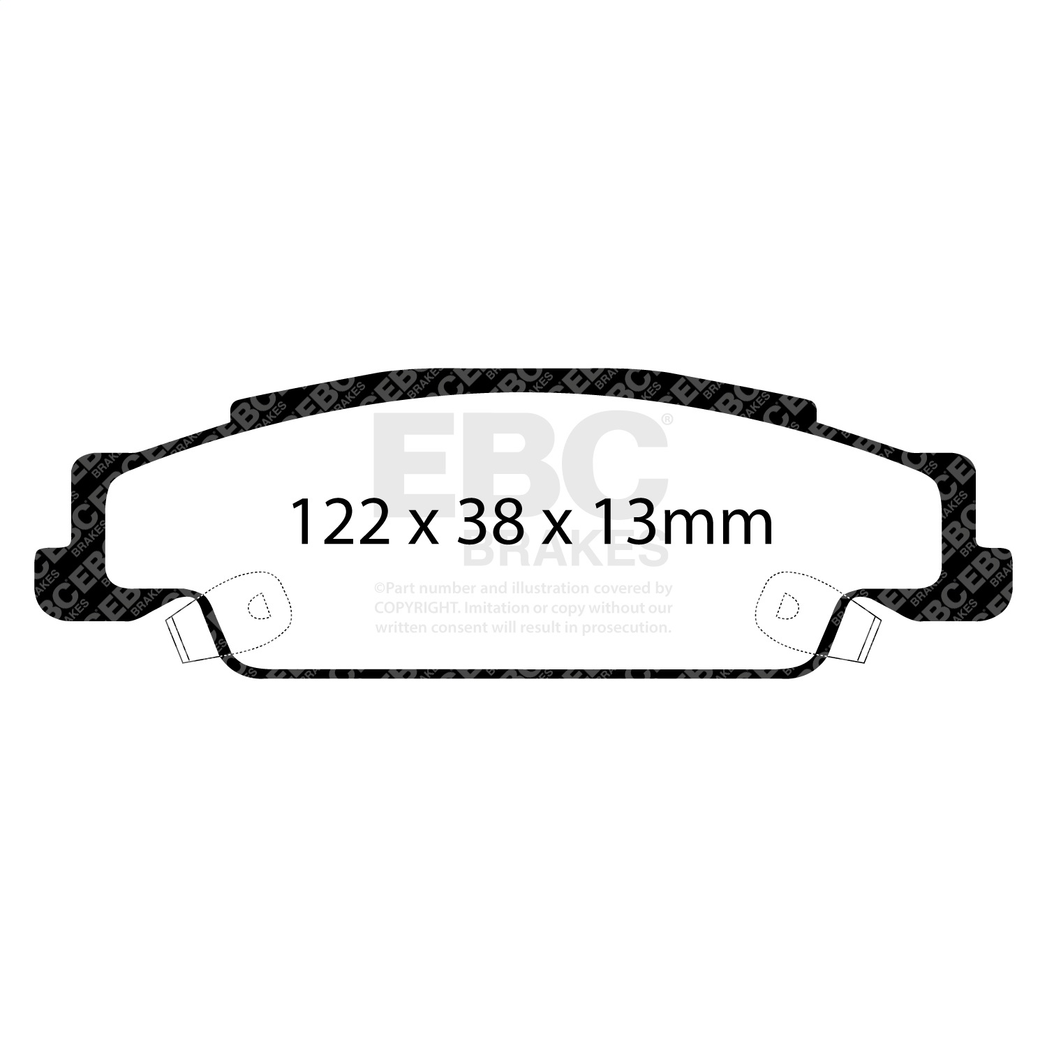 EBC Brakes DP31646/2C Redstuff Ceramic Low Dust Brake Pads Fits 05-08 Grand Prix