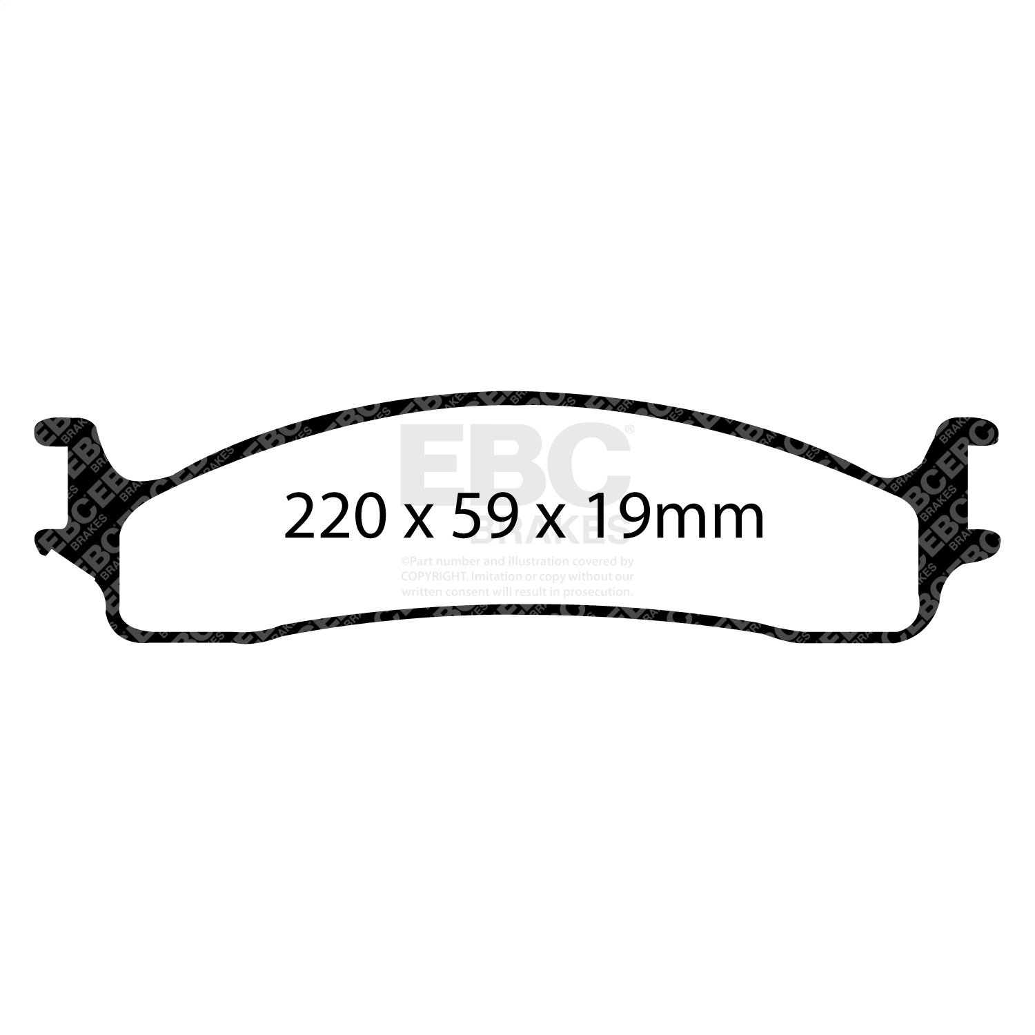 EBC DP61650 - Greenstuff 6000 Series Truck and SUV Front Brake Pads