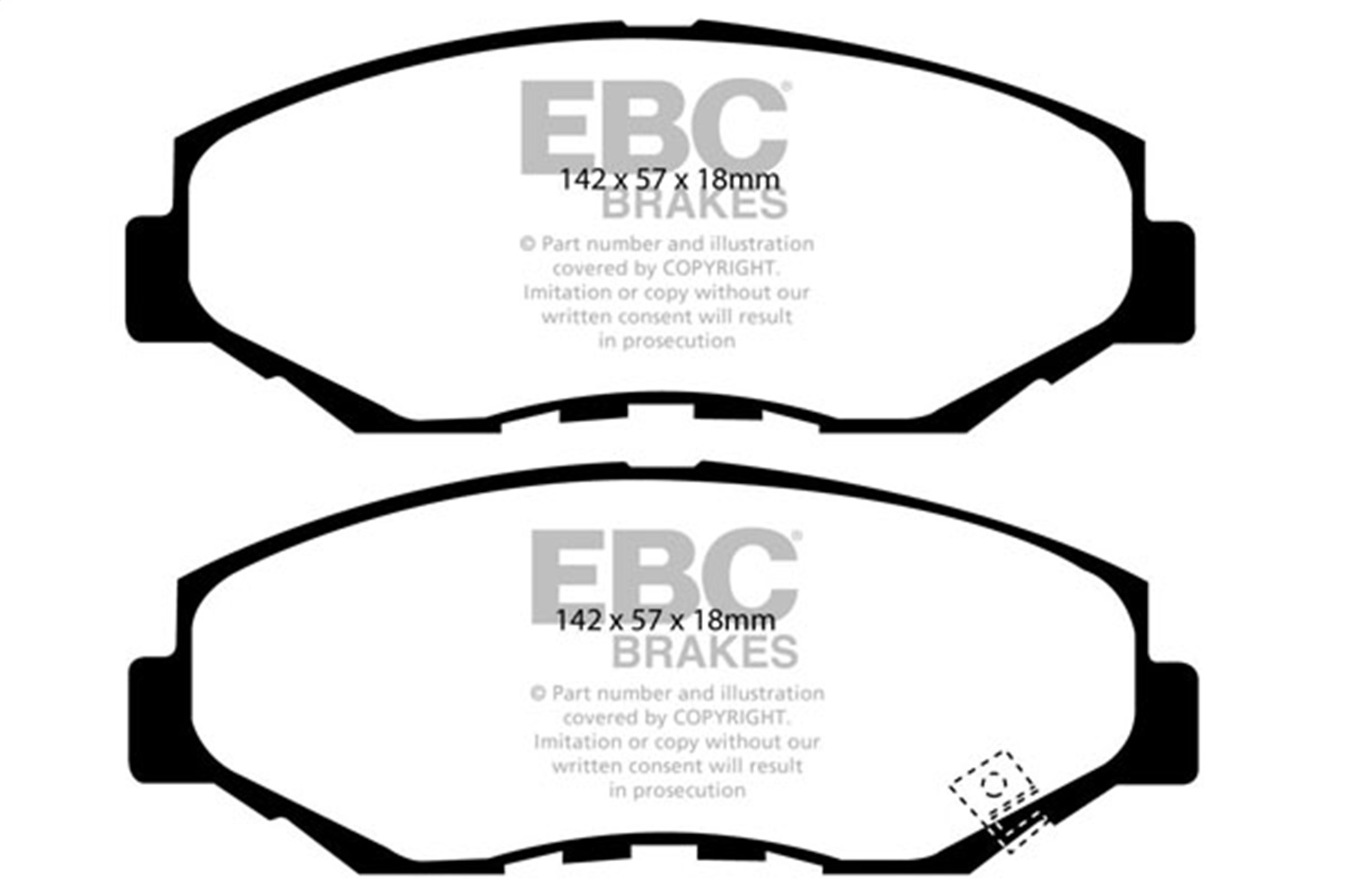 EBC Brakes DP41655R Yellowstuff Street And Track Brake Pads
